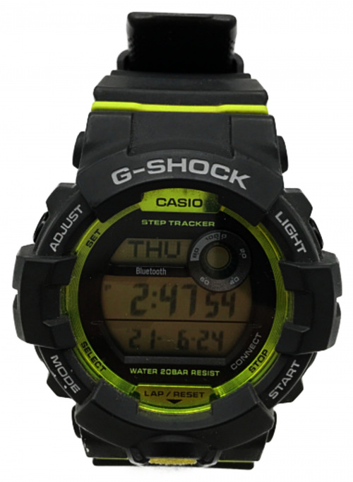 中古・古着通販】CASIO (カシオ) 腕時計 グレー×黄緑 G-SHOCK GMD