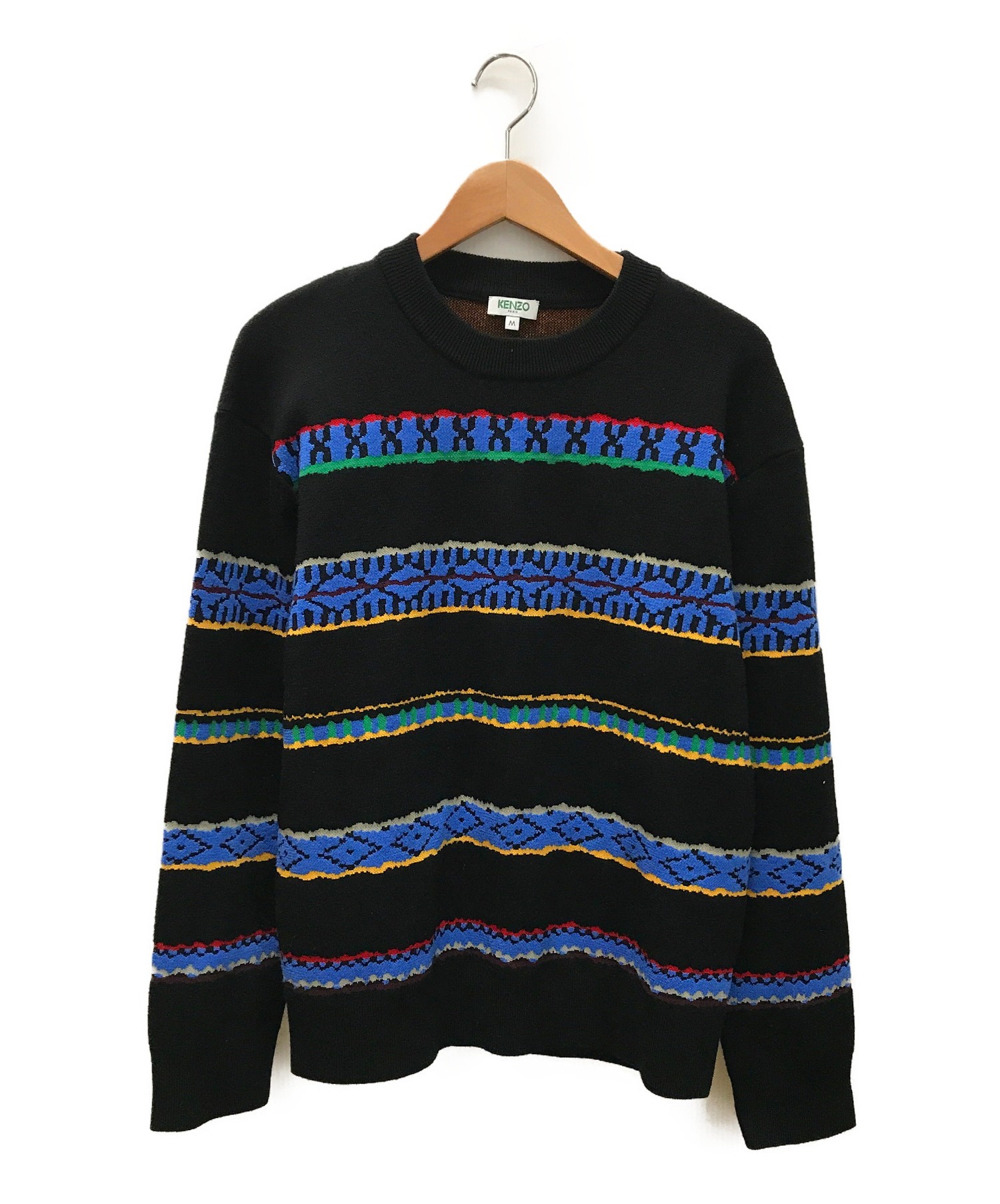 KENZO (ケンゾー) クルーネックニット ブラック サイズ:SIZE M