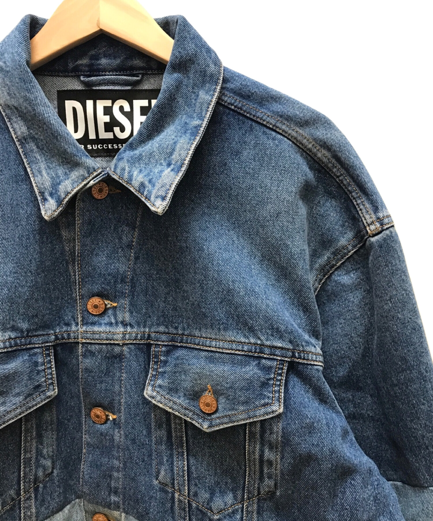 中古・古着通販】DIESEL (ディーゼル) デニムジャケット ブルー サイズ