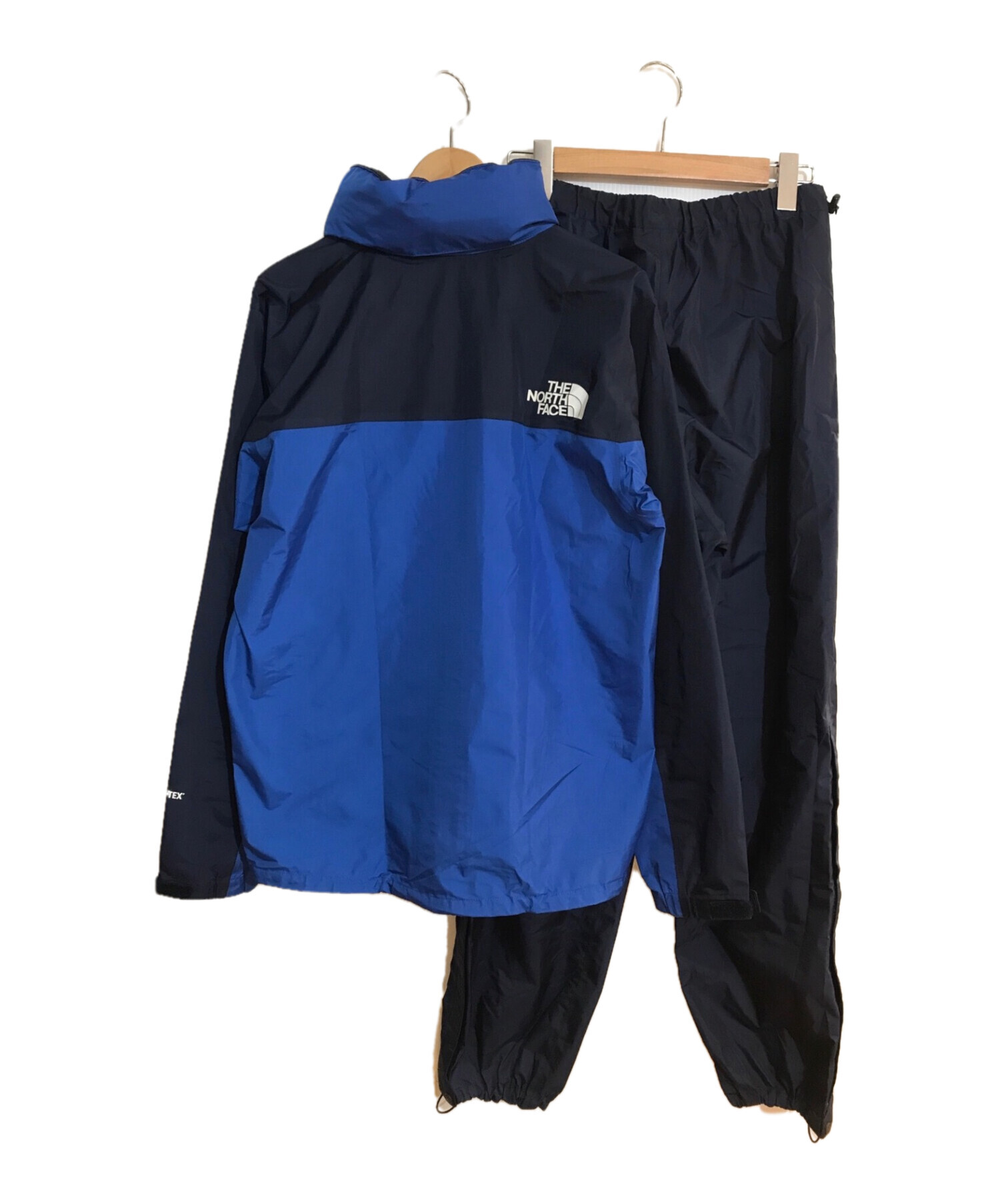 THE NORTH FACE (ザ ノース フェイス) マウンテンレインテックスセットアップ ブルー サイズ:L