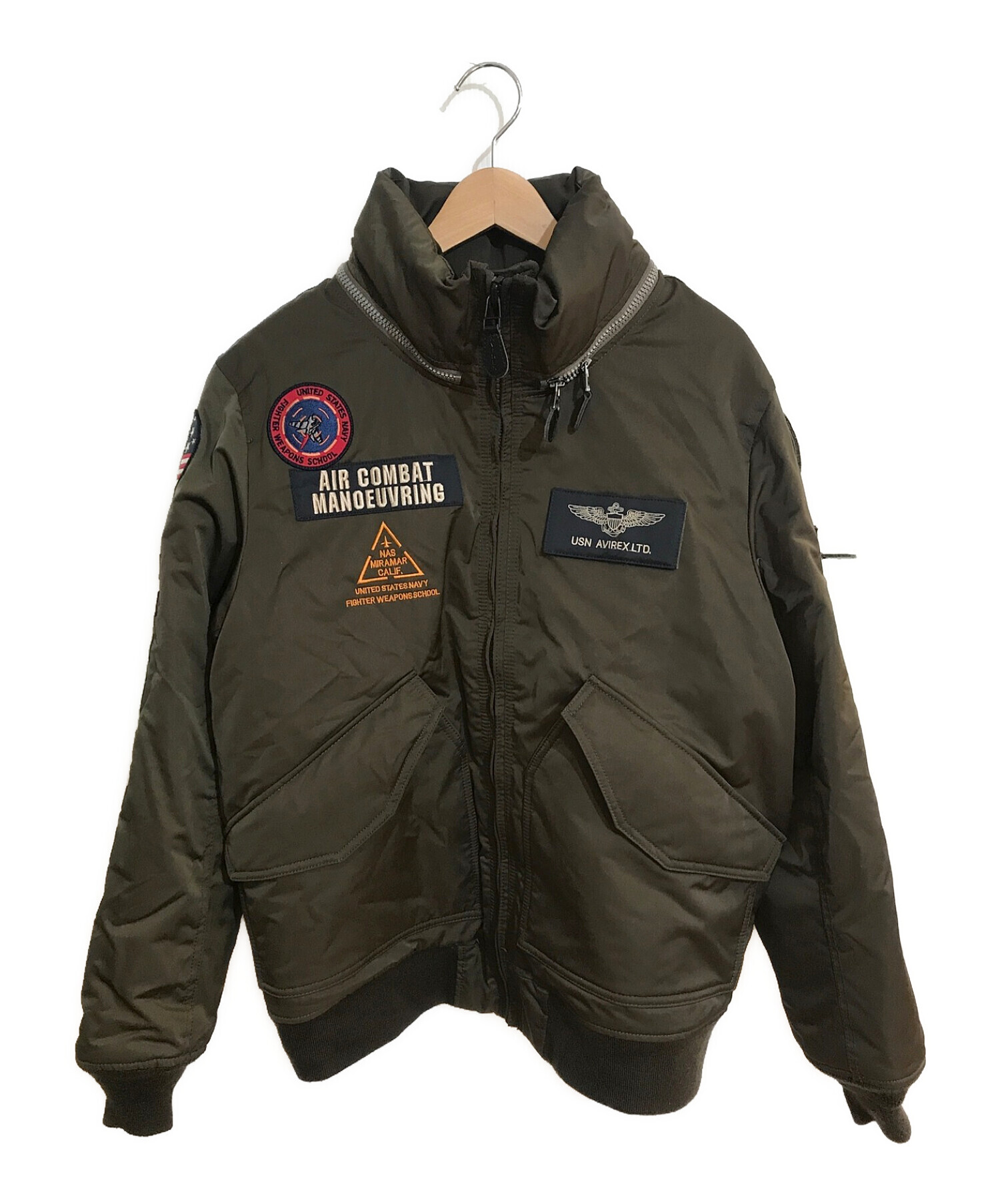 AVIREX (アヴィレックス) CUSTOM CWU TOP GUN HANGAR グリーン サイズ:SIZE XL