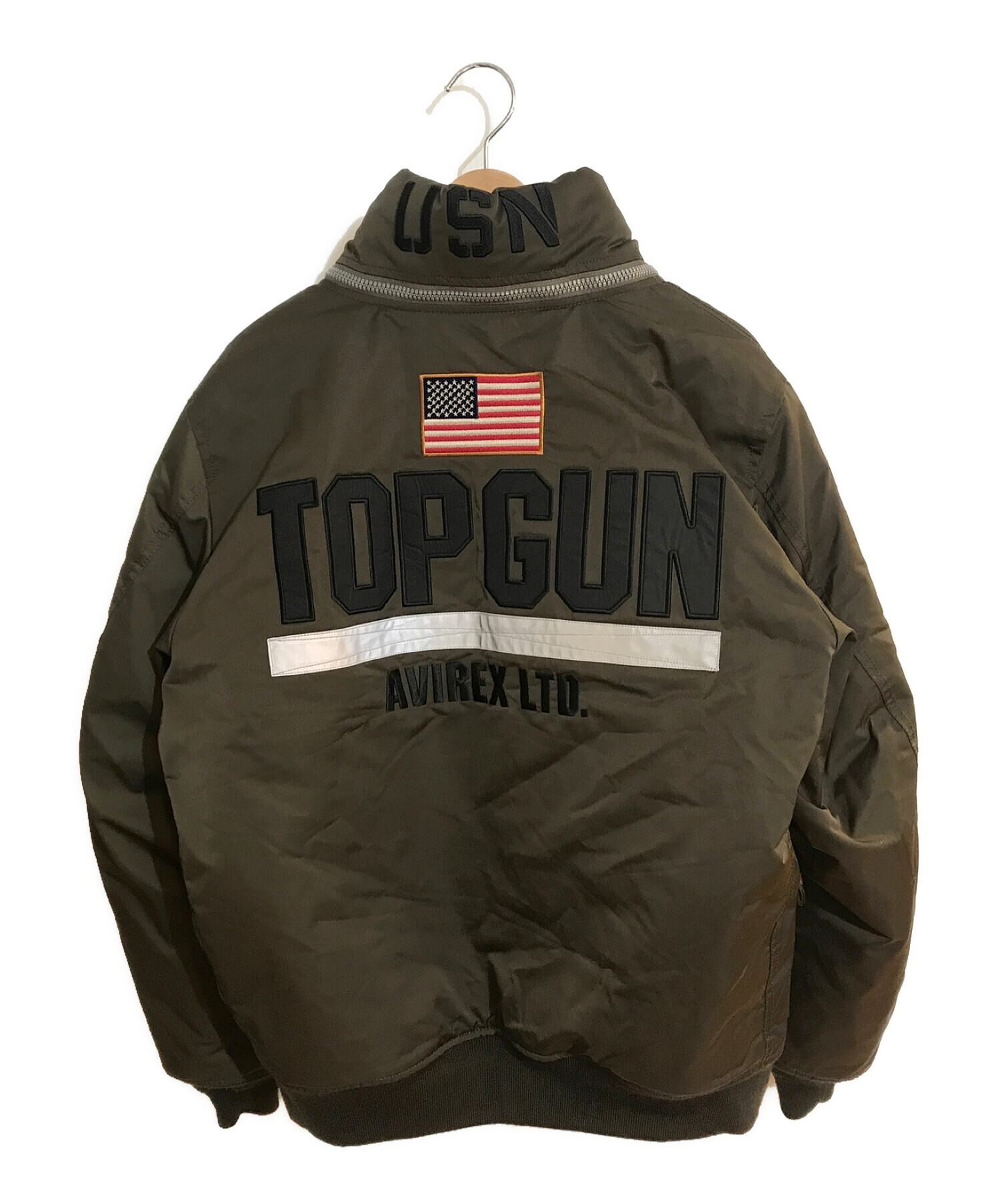 AVIREX (アヴィレックス) CUSTOM CWU TOP GUN HANGAR グリーン サイズ:SIZE XL