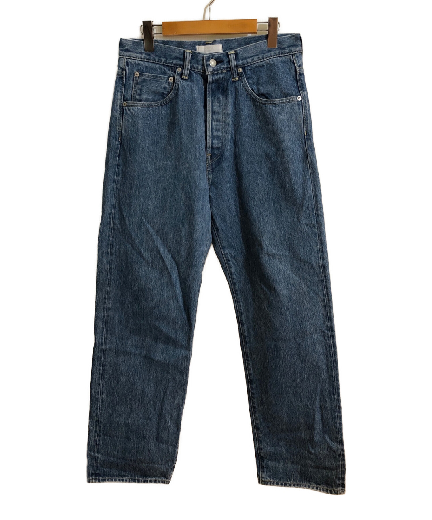 中古・古着通販】HATSKI (ハツキ) Straight Denim / ストレートデニム ブルー サイズ:SIZE 2｜ブランド・古着通販  トレファク公式【TREFAC FASHION】スマホサイト