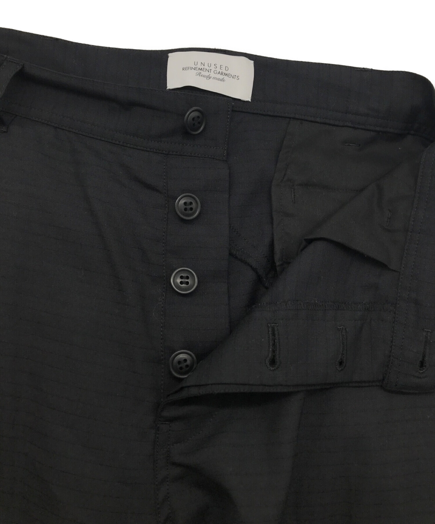 UNUSED (アンユーズド) Cargo pants / カーゴパンツ ブラック サイズ:SIZE 3