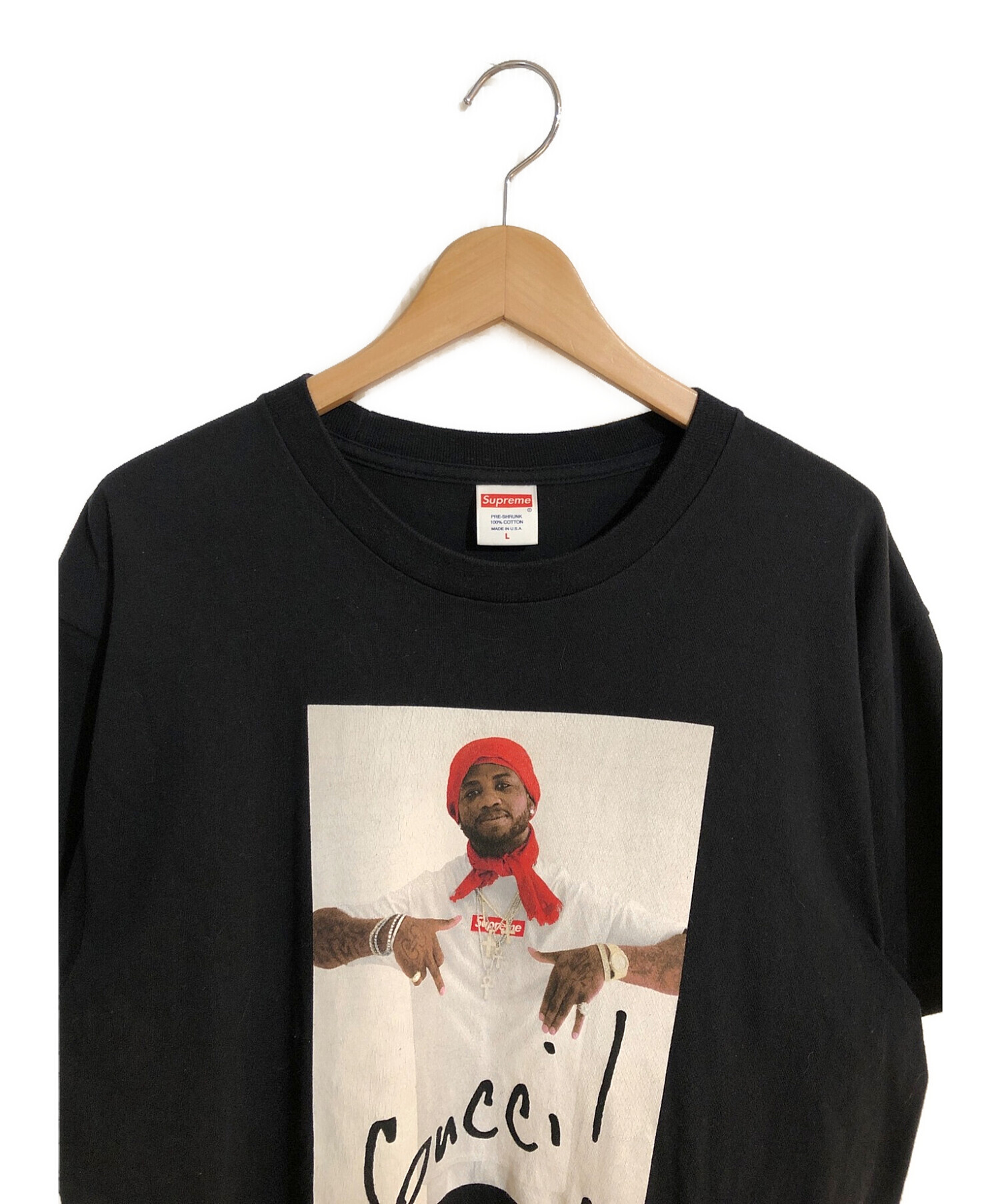 SUPREME (シュプリーム) Gucci Mane Tee / グッチメイン Tシャツ ブラック サイズ:L