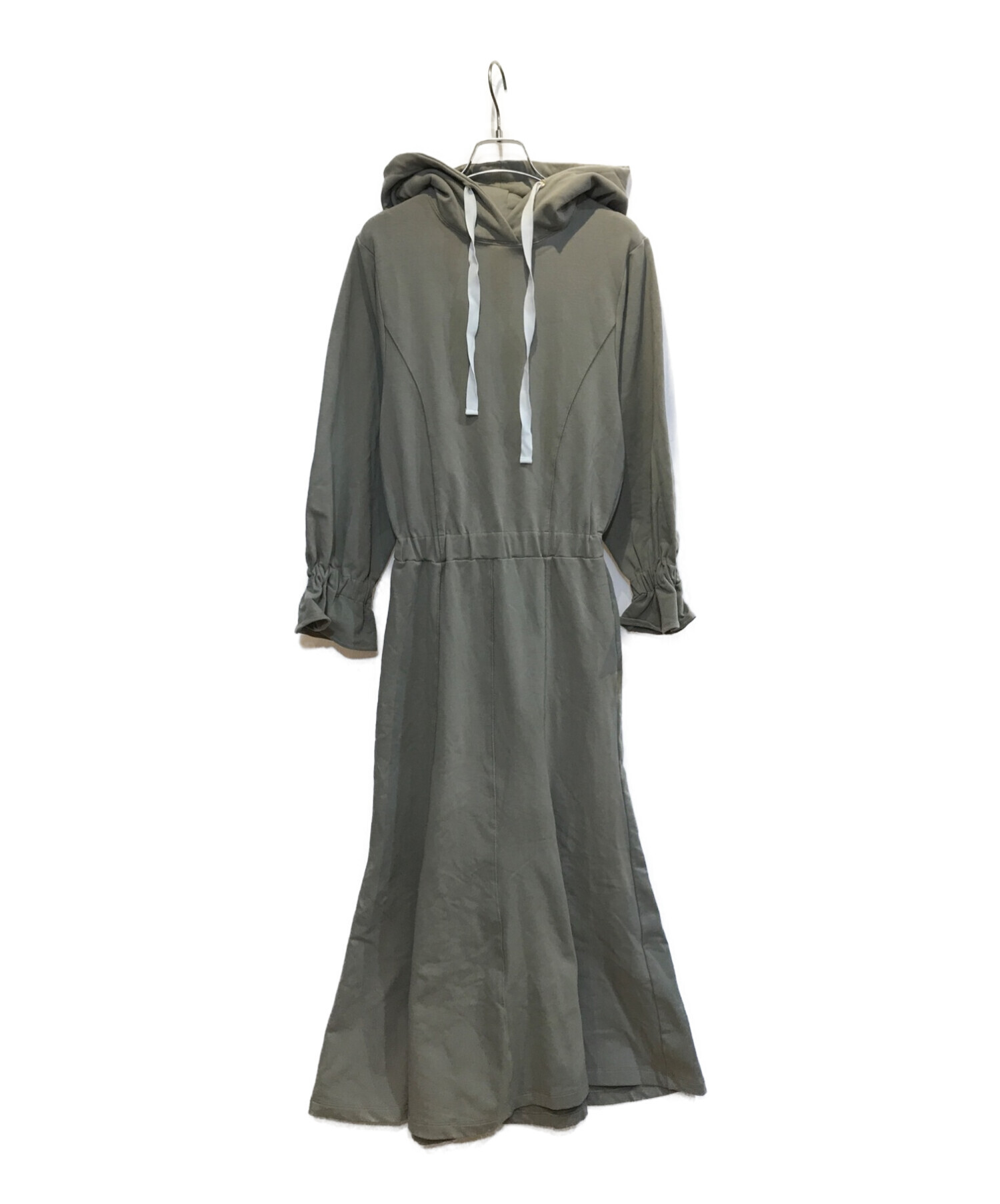 【新品】 Hooded Cotton-blend Jersey Dress
