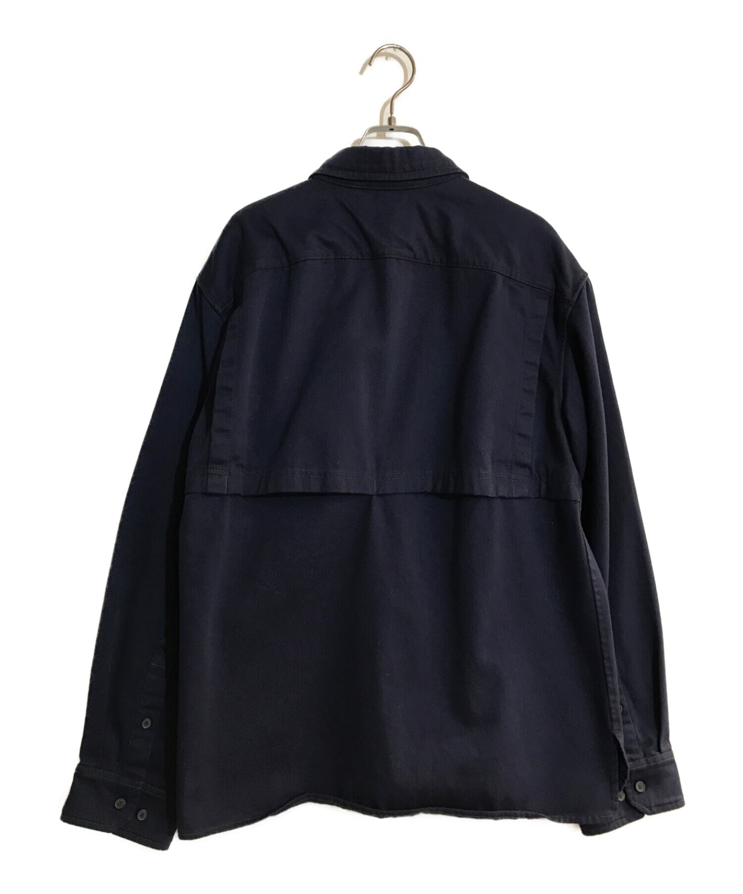 ACNE STUDIOS (アクネストゥディオズ) Cotton Twill Overshirt/コットンツイルオーバーシャツ ブルー サイズ:46