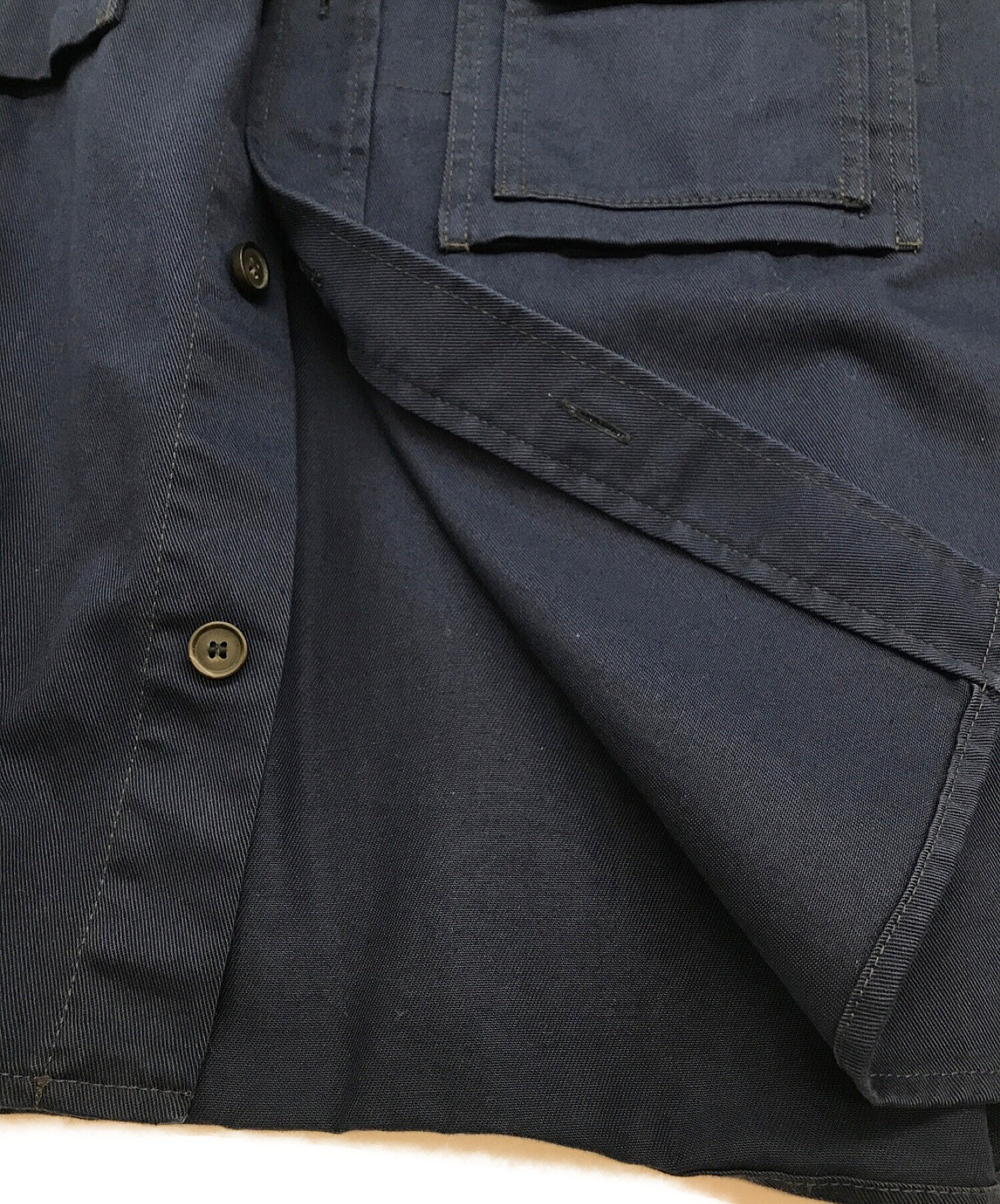 ACNE STUDIOS (アクネストゥディオズ) Cotton Twill Overshirt/コットンツイルオーバーシャツ ブルー サイズ:46