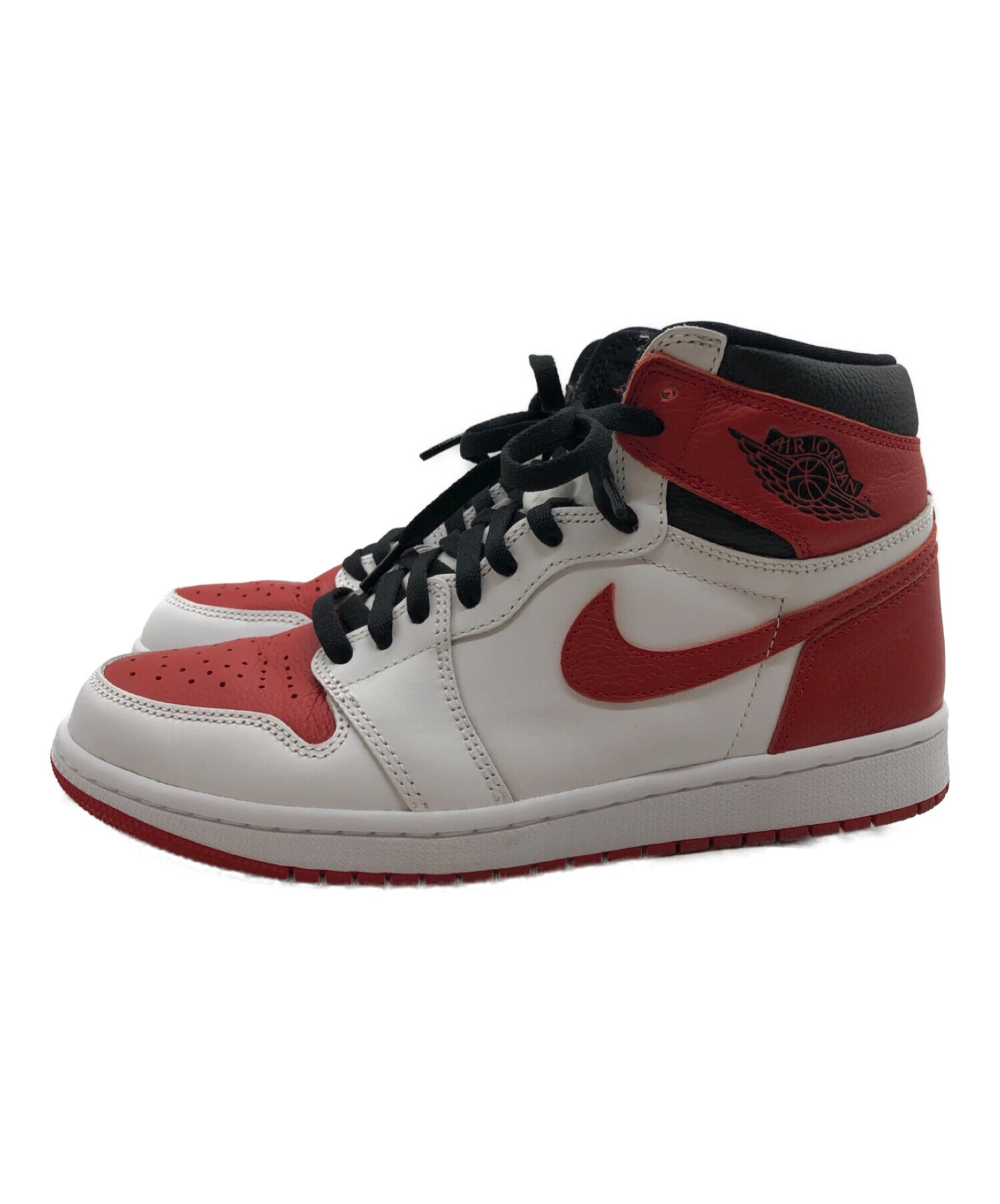 NIKE (ナイキ) AIR JORDAN 1 RETRO HIGH OG FEARLESS/エアジョーダン 1 レトロ ハイ オリジナル フィアレス  ホワイト×レッド サイズ:27cm