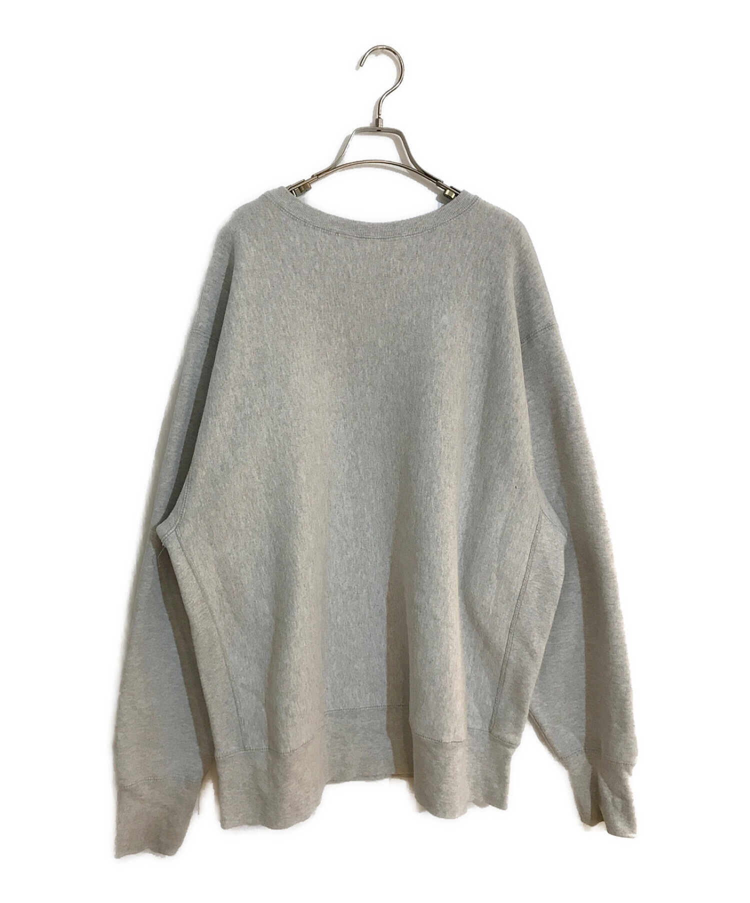 CAMBER (キャンバー) CROSS KNIT CREW NECK SWEAT/クロスニットクルーネックスウェット グレー サイズ:SIZE ＸＸＬ