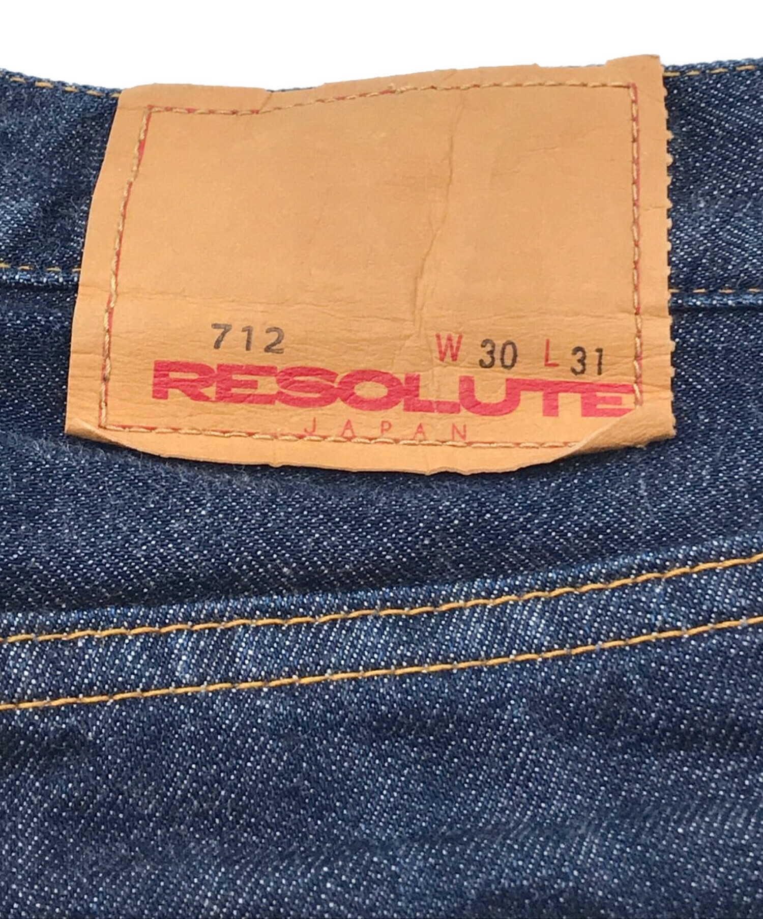 中古・古着通販】RESOLUTE (リゾルト) 712デニムパンツ インディゴ