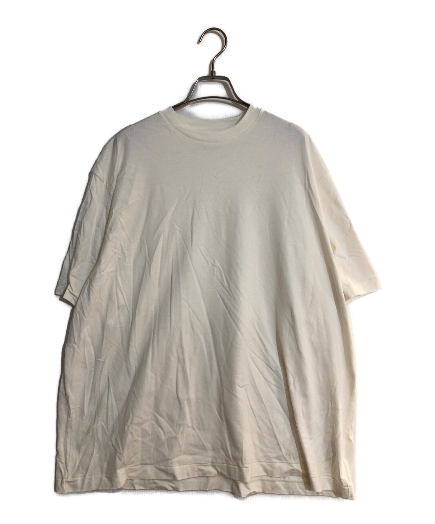 BLURHMS (ブラームス) Silk Cotton 20/80 Crewーneck BIG S/S／シルク コットン 20/80 クルー ネック  ビッグ S/S ホワイト サイズ:SIZE 4