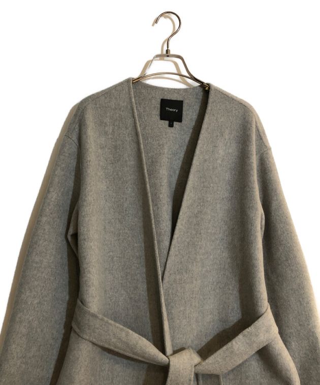 中古・古着通販】theory (セオリー) Luxe New Divide Collarless Coat ...