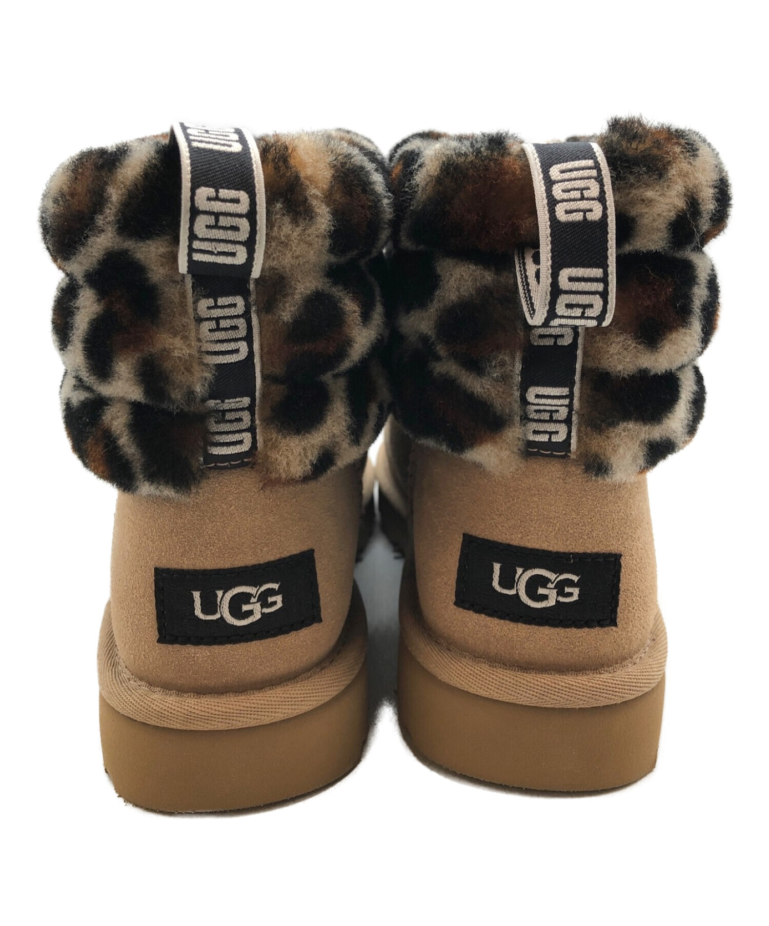 UGG (アグ) FLUFF MINI QUILTED LEOPARD/フラッフ ミニ キルテッド レオパード ブラウン サイズ:UK 4