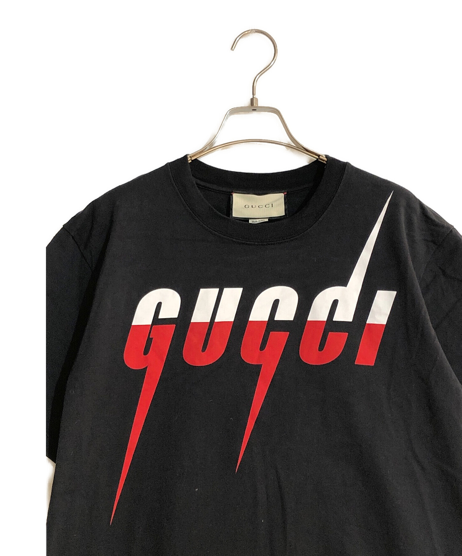 GUCCI (グッチ) ブレード プリント Tシャツ ブラック サイズ:XS