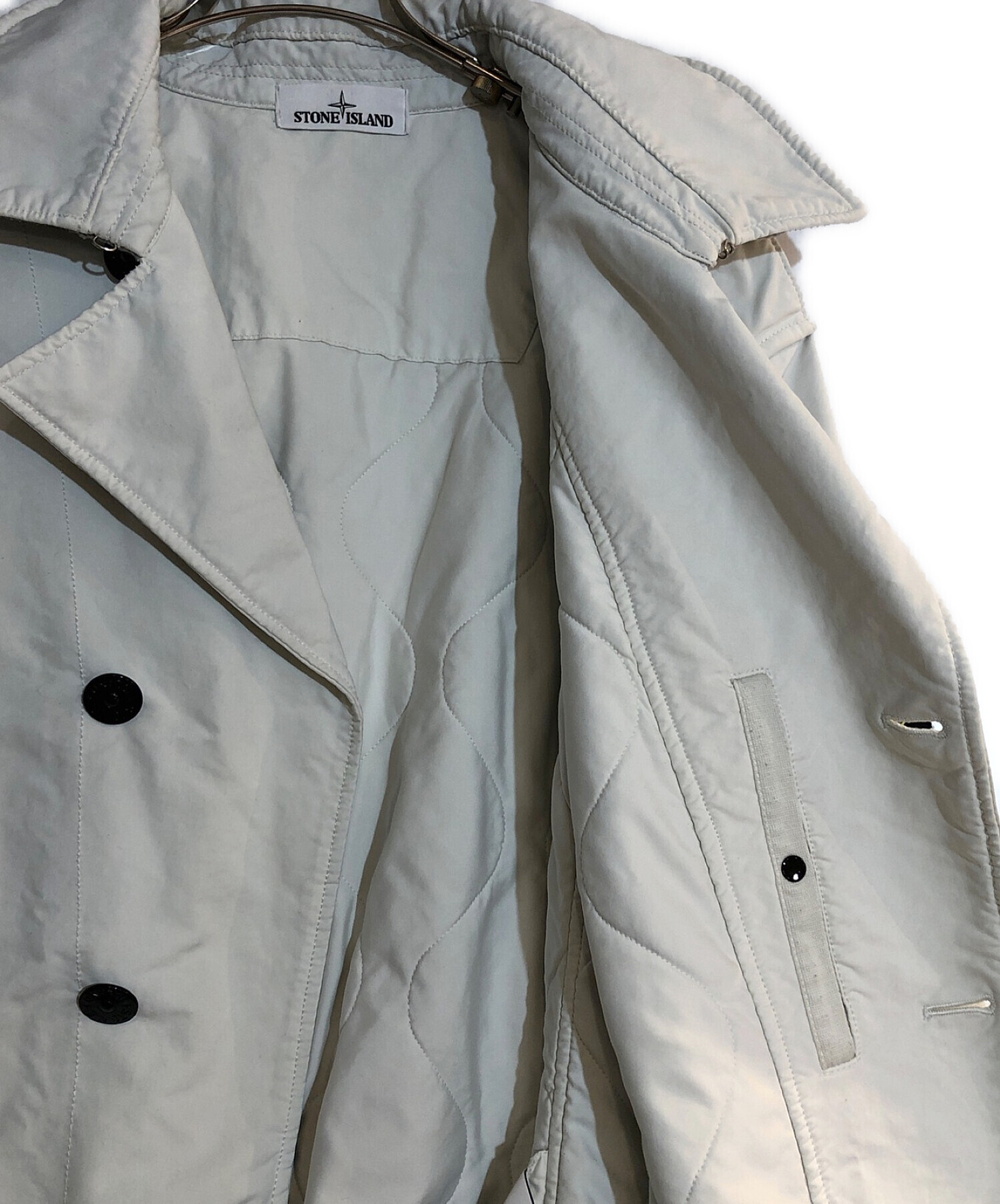 STONE ISLAND (ストーンアイランド) David-TC Trench coat/トレンチコート ホワイト サイズ:XL