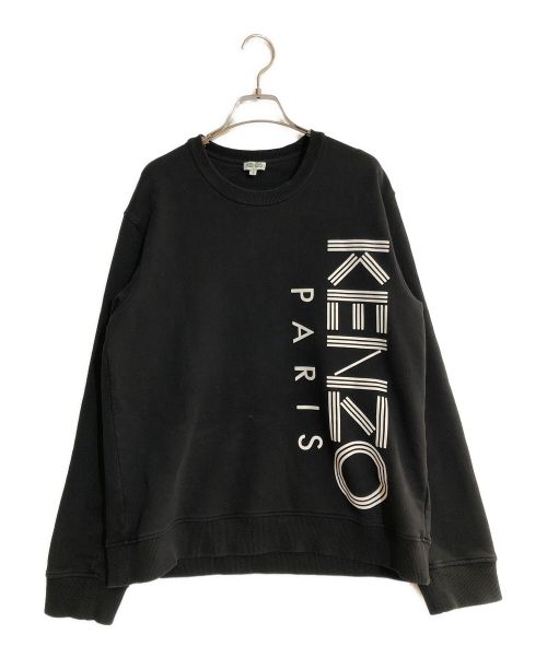中古・古着通販】KENZO (ケンゾー) ロゴプリントスウェット ブラック