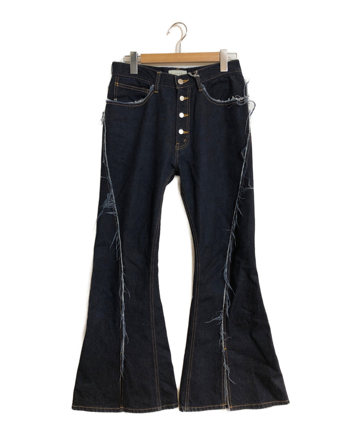 Jieda (ジエダ) BOOTS CUT SLIT DENIM/ブーツカットスリットデニム インディゴ サイズ:1