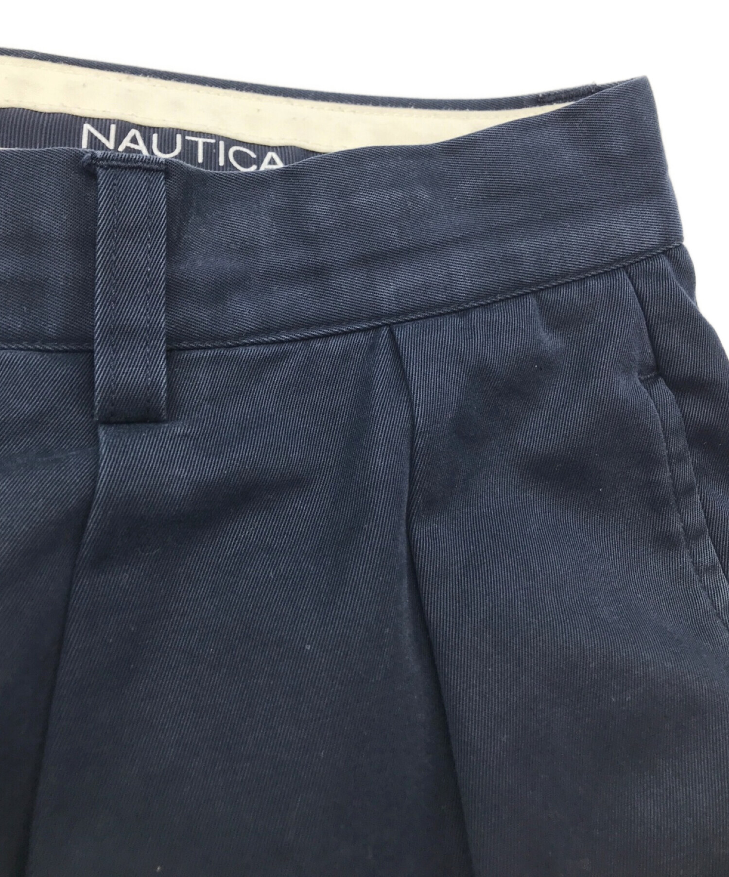 NAUTICA × A.H × 加藤農園 (ノーティカ × アキオハセガワ × カトウノウエン) タックチノパンツ ネイビー サイズ:SIZE L