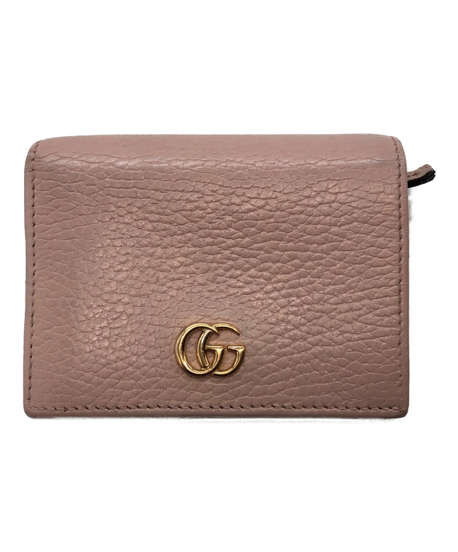 中古・古着通販】GUCCI (グッチ) レザー カードケース ピンク