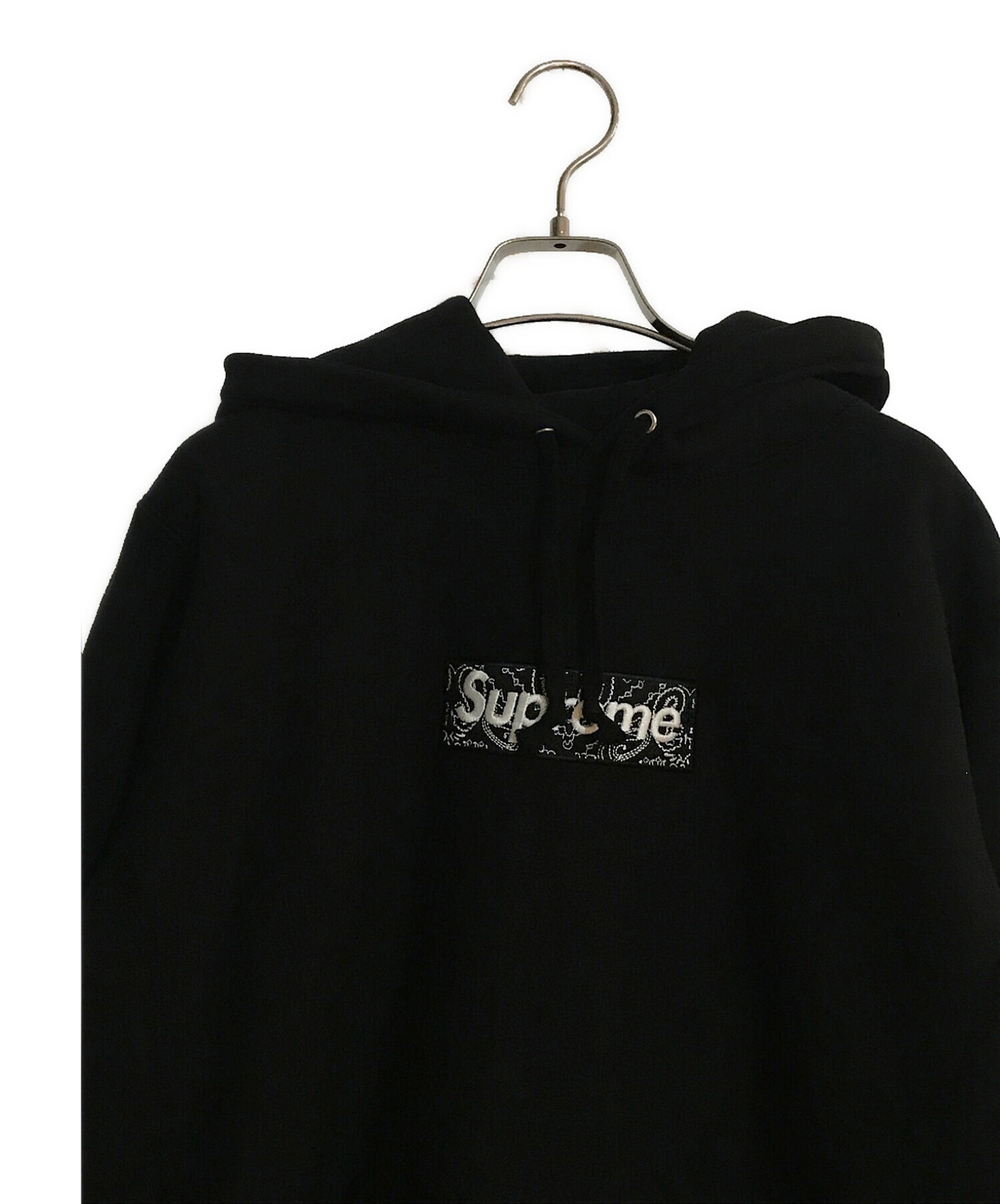 SUPREME (シュプリーム) Bandana Box Logo Hooded Sweatshirt/バンダナ ボックス ロゴ フーディッド  スウェットシャツ ブラック サイズ:SIZE S