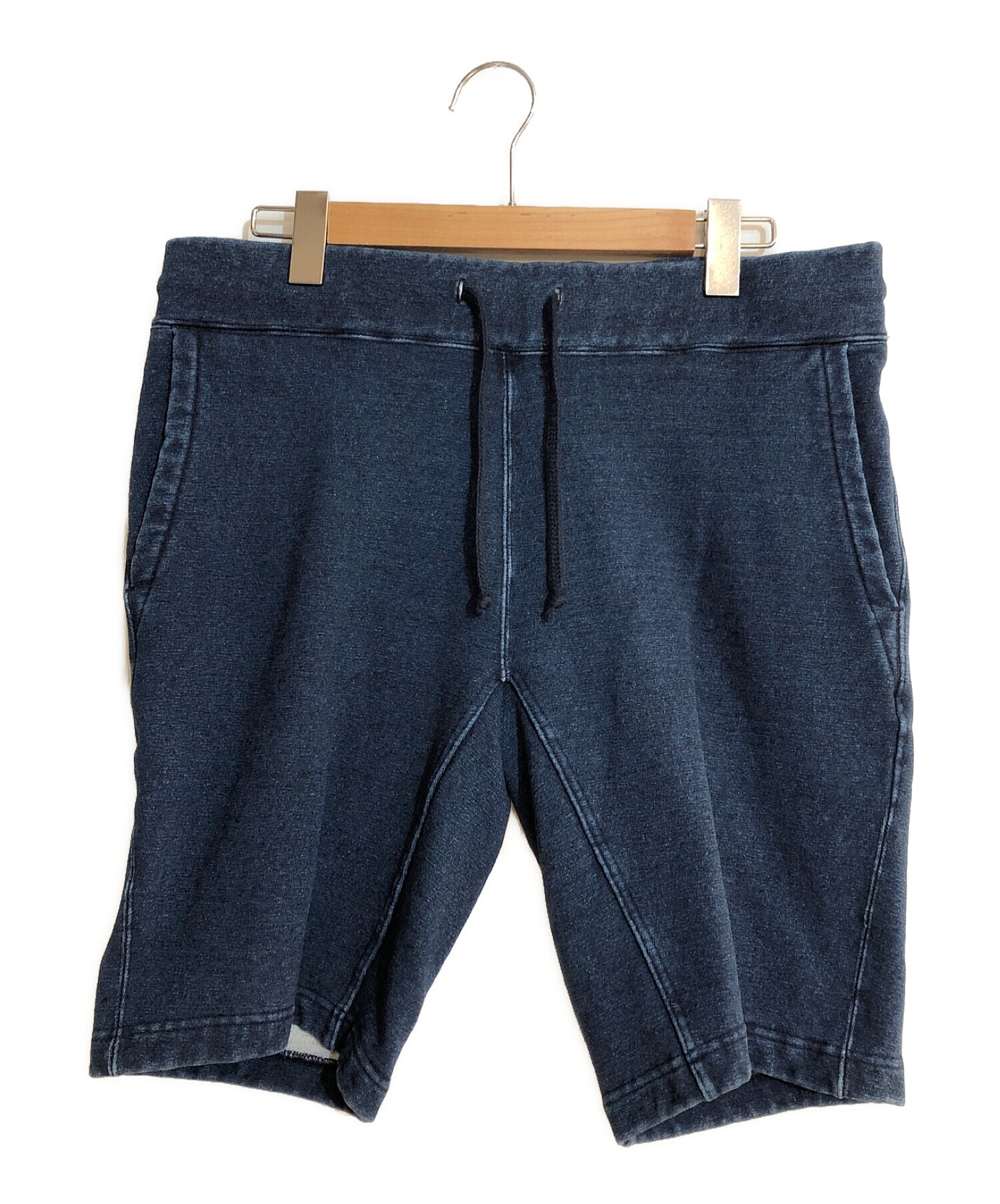 REMI RELIEF × BEAMS PLUS (レミレリーフ × ビームスプラス) 別注 Indigo Sweat Shorts/インディゴ  スウェット ショーツ インディゴ サイズ:XL