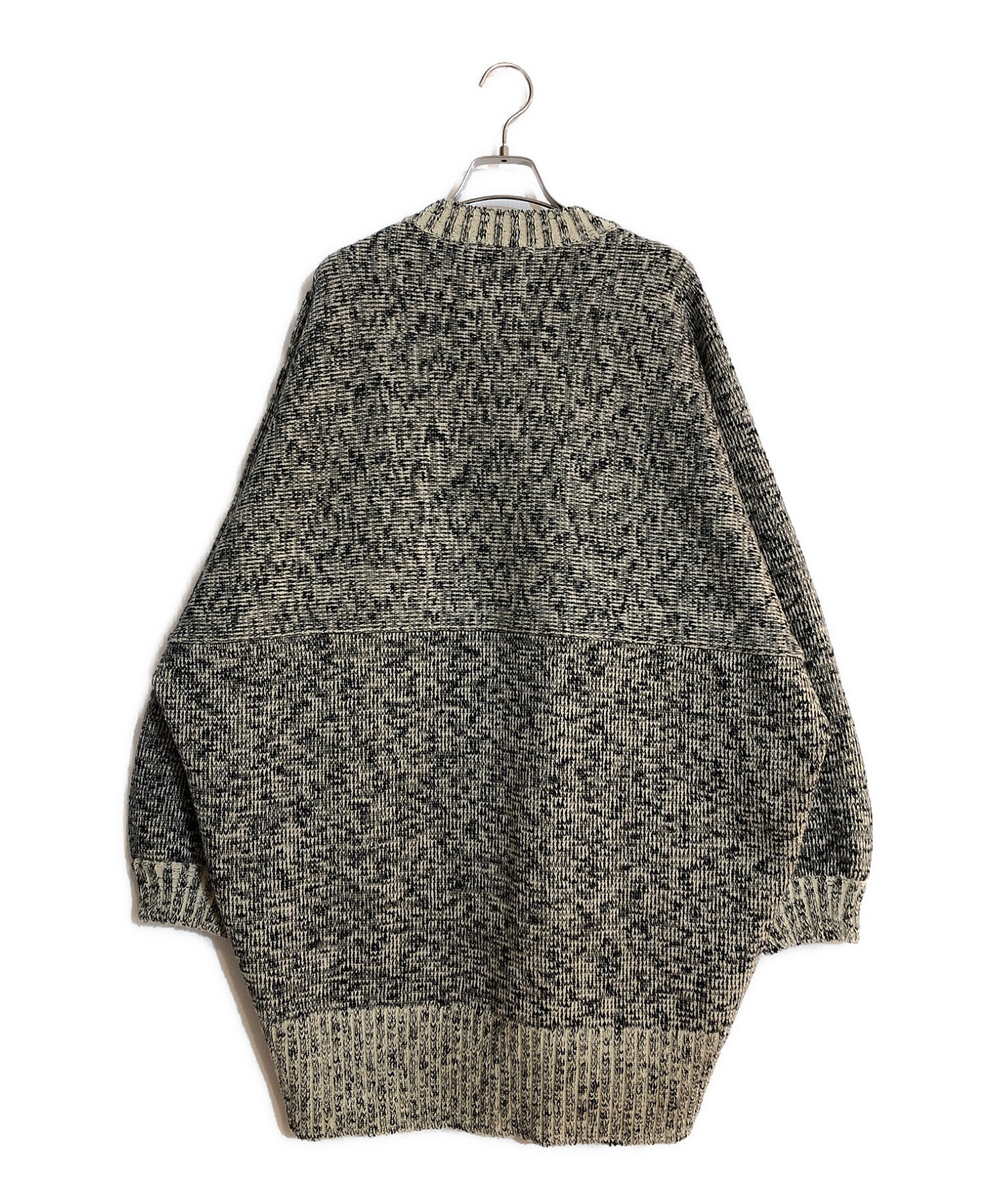 Wool Cotton melange dolman sweater