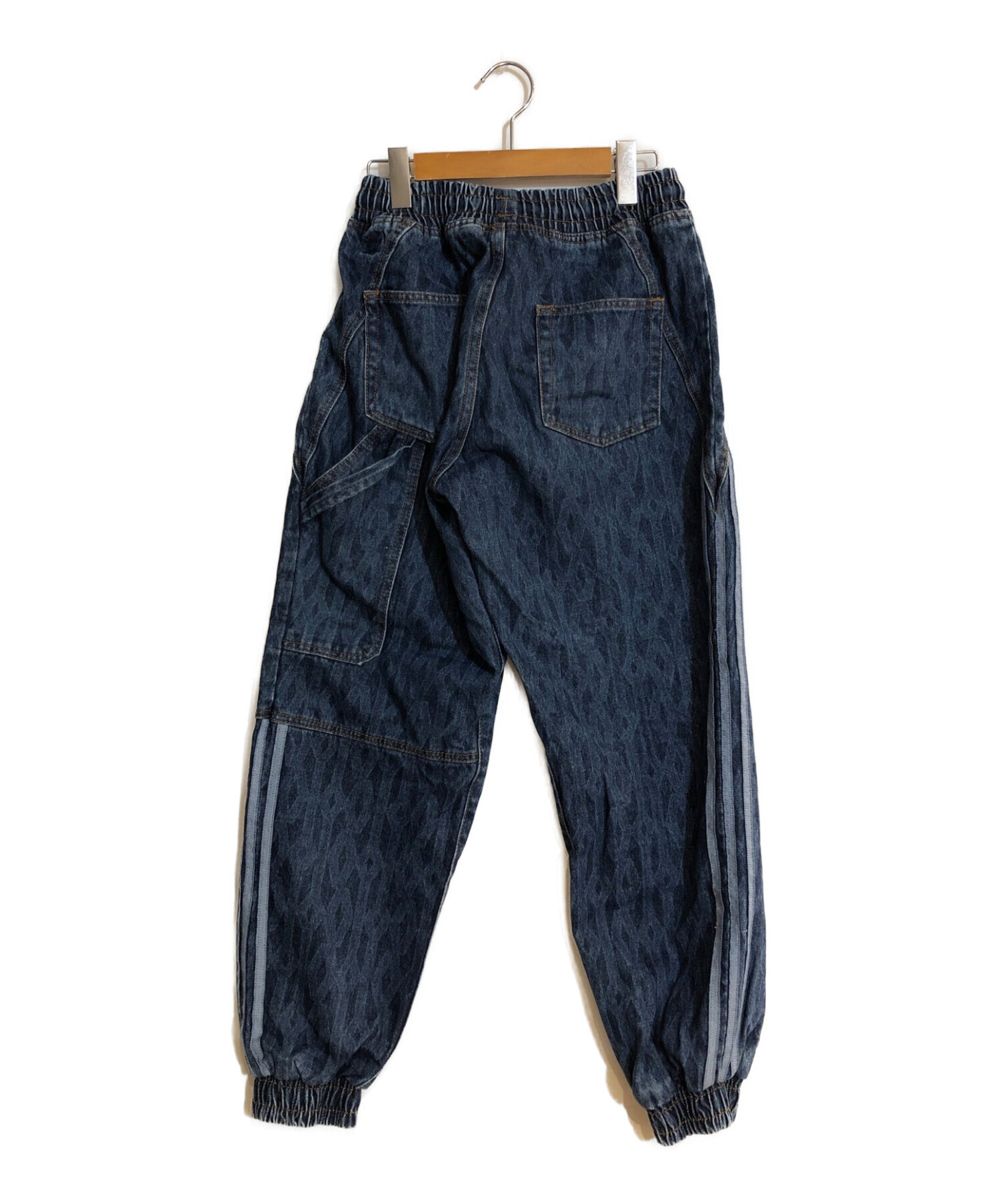 adidas originals ×Ivy Park (アディダスオリジナル×アイビーパーク) Monogram Denim Track  Pant/モノグラム デニム トラック パンツ インディゴ サイズ:M