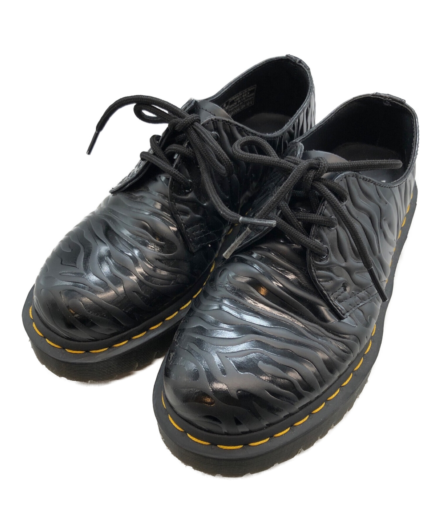 Dr.Martens (ドクターマーチン) BEX ZEBRA EMBOSS 3ホール/ゼブラエンボス ブラック サイズ:UK 5