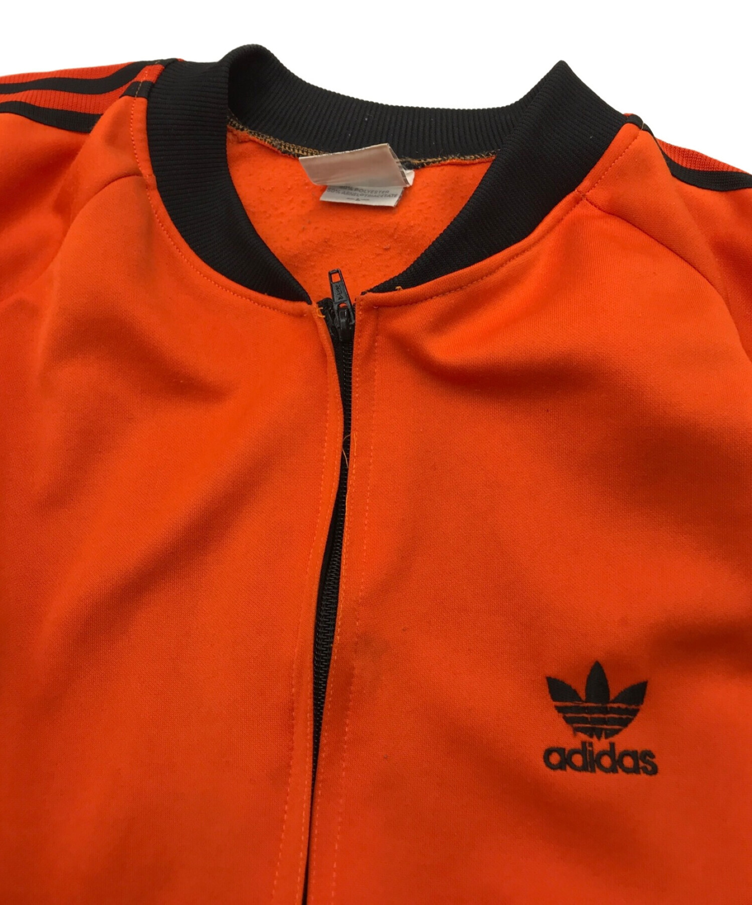 adidas (アディダス) トラックジャケット オレンジ サイズ:L