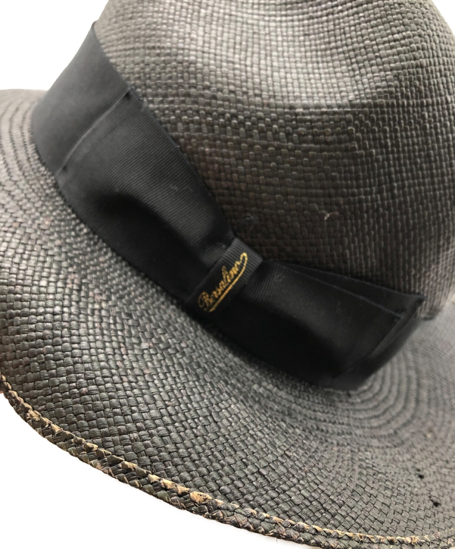 中古・古着通販】BORSALINO (ボルサリーノ) ストローハット ブラック ...