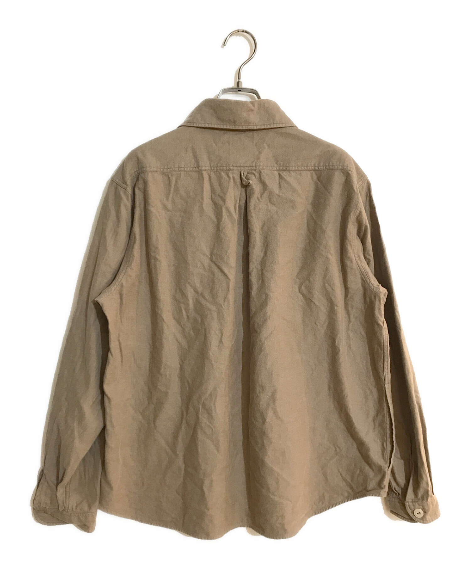 DANTON (ダントン) コットンツイルバンドカラーシャツ ブラウン サイズ:SIZE 38
