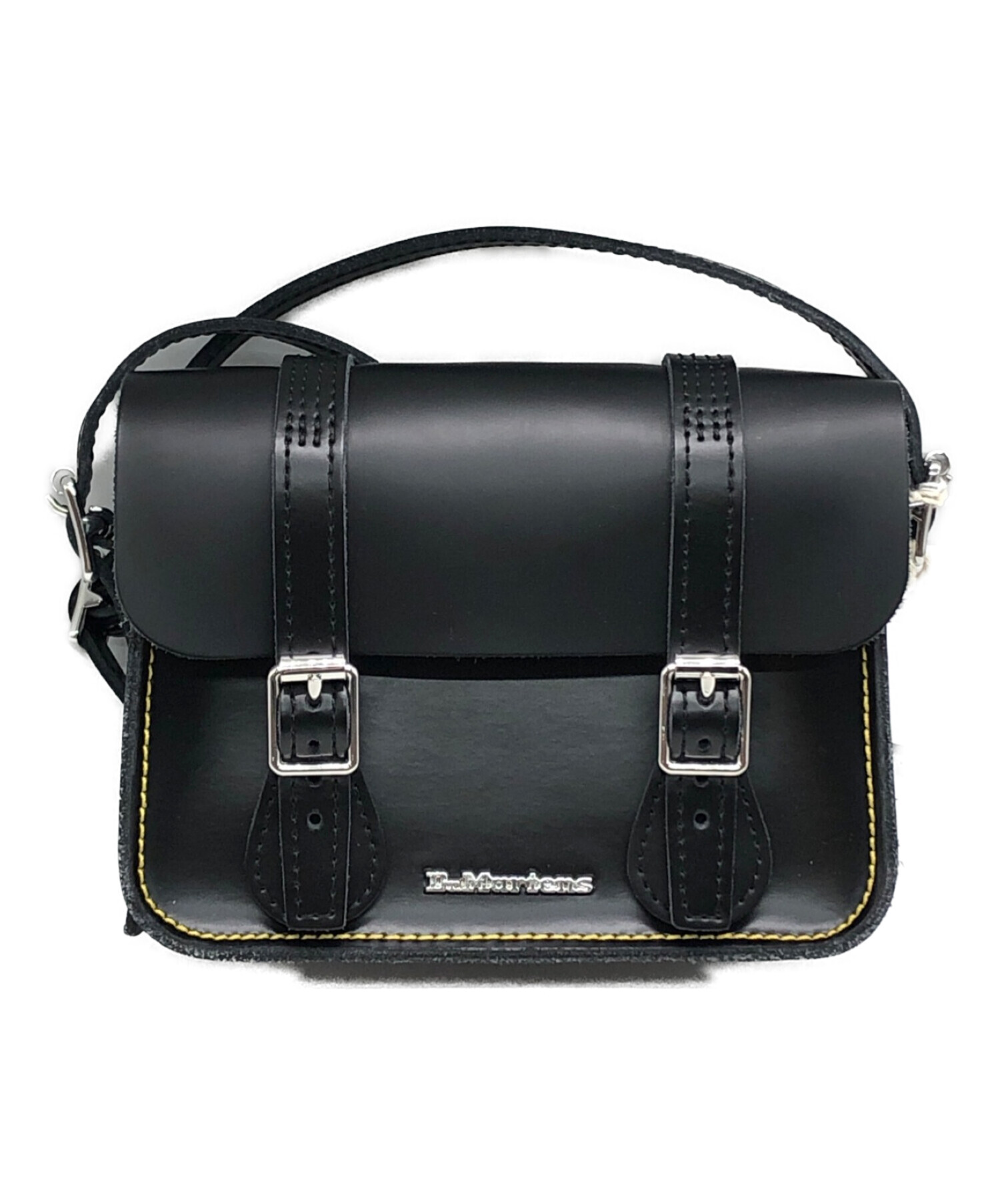 Dr.Martens (ドクターマーチン) Leather Satchel Bag/レザー サッチェル ショルダーバッグ ブラック