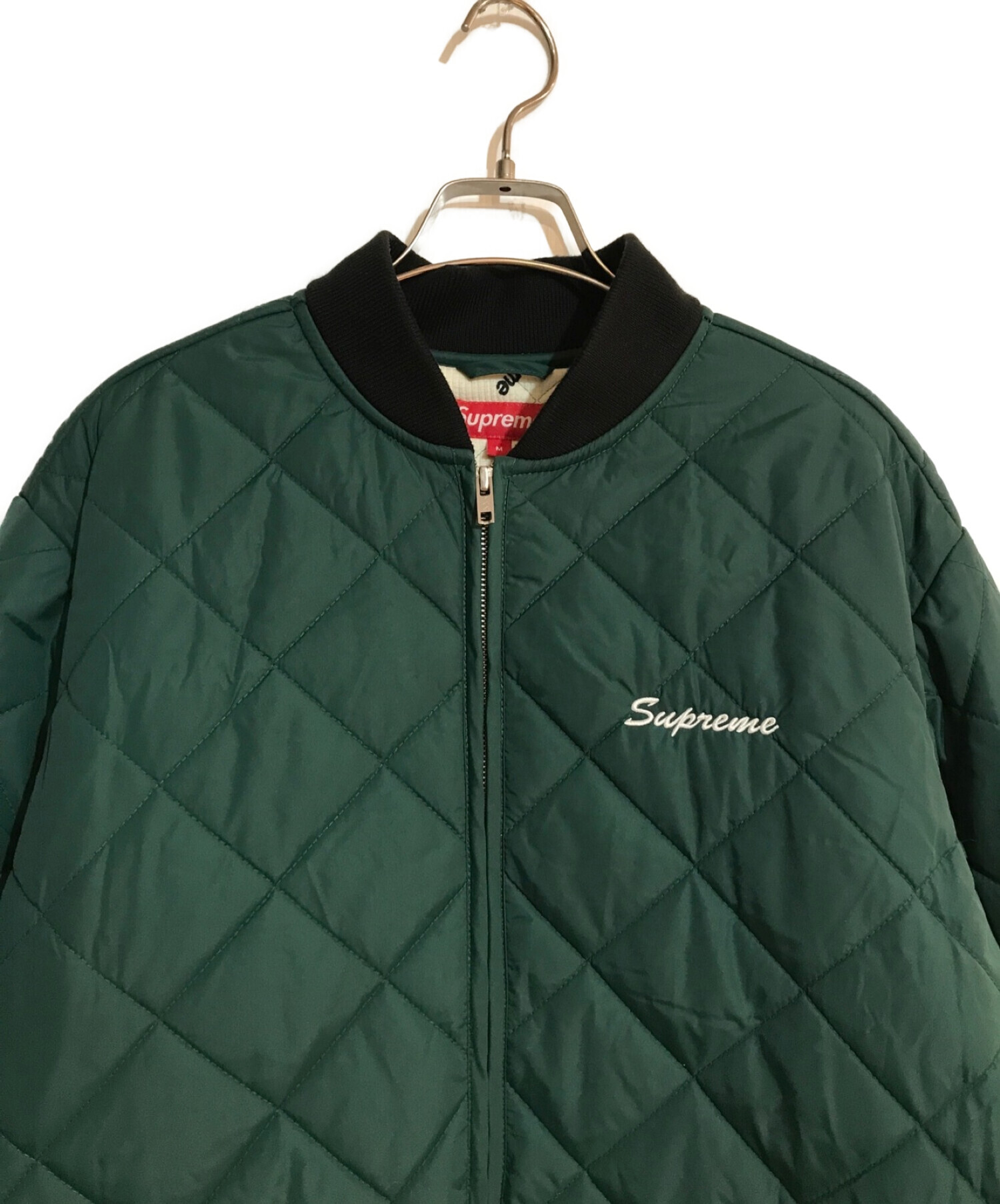 Supreme (シュプリーム) dead prez quilted work jacket/キルティングジャケット グリーン サイズ:M