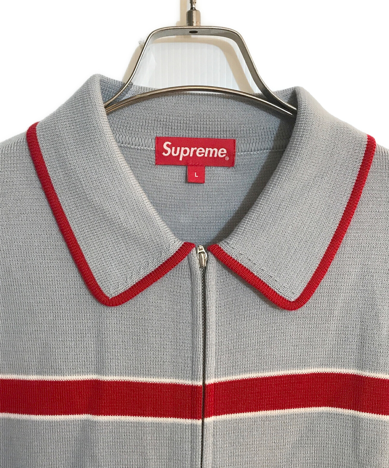 中古・古着通販】SUPREME (シュプリーム) chest stripe zip up