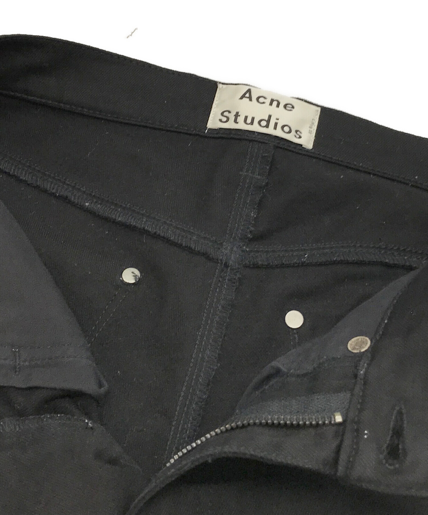 Acne studios (アクネストゥディオズ) スキニーパンツ ブラック サイズ:SIZE 28/32