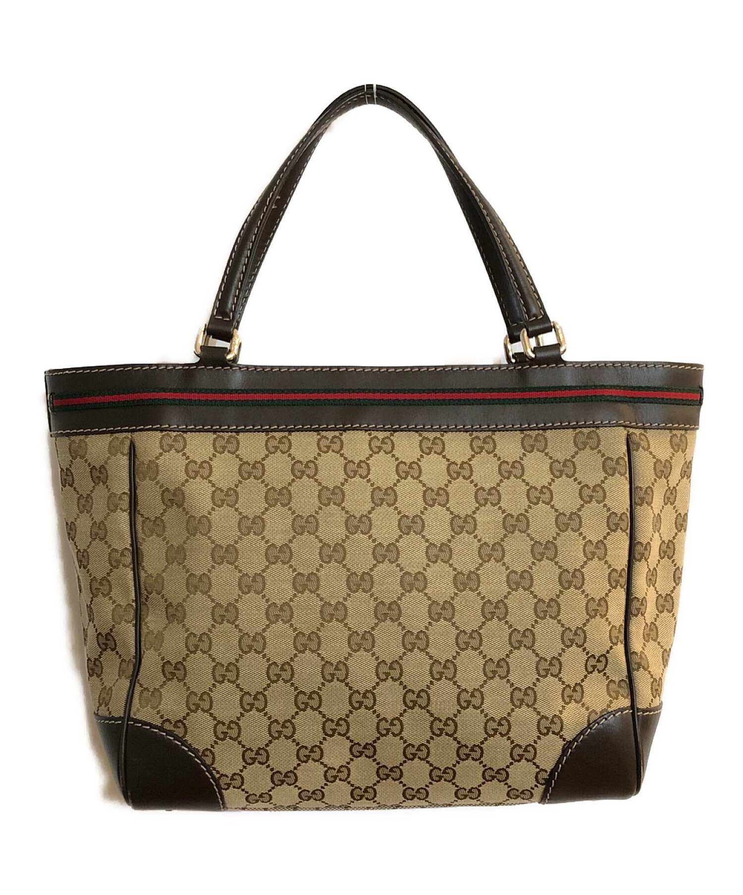 中古・古着通販】GUCCI (グッチ) シェリーラインGGキャンバストート