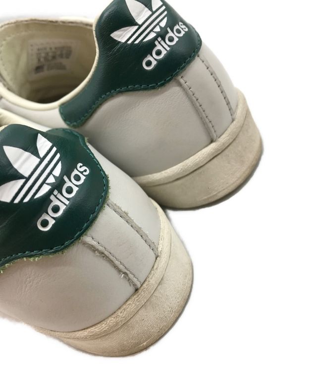 adidas (アディダス) SUPERSTAR OFF WHITE/COLLEGE GREEN/スーパースター ホワイト×グリーン サイズ:22cm