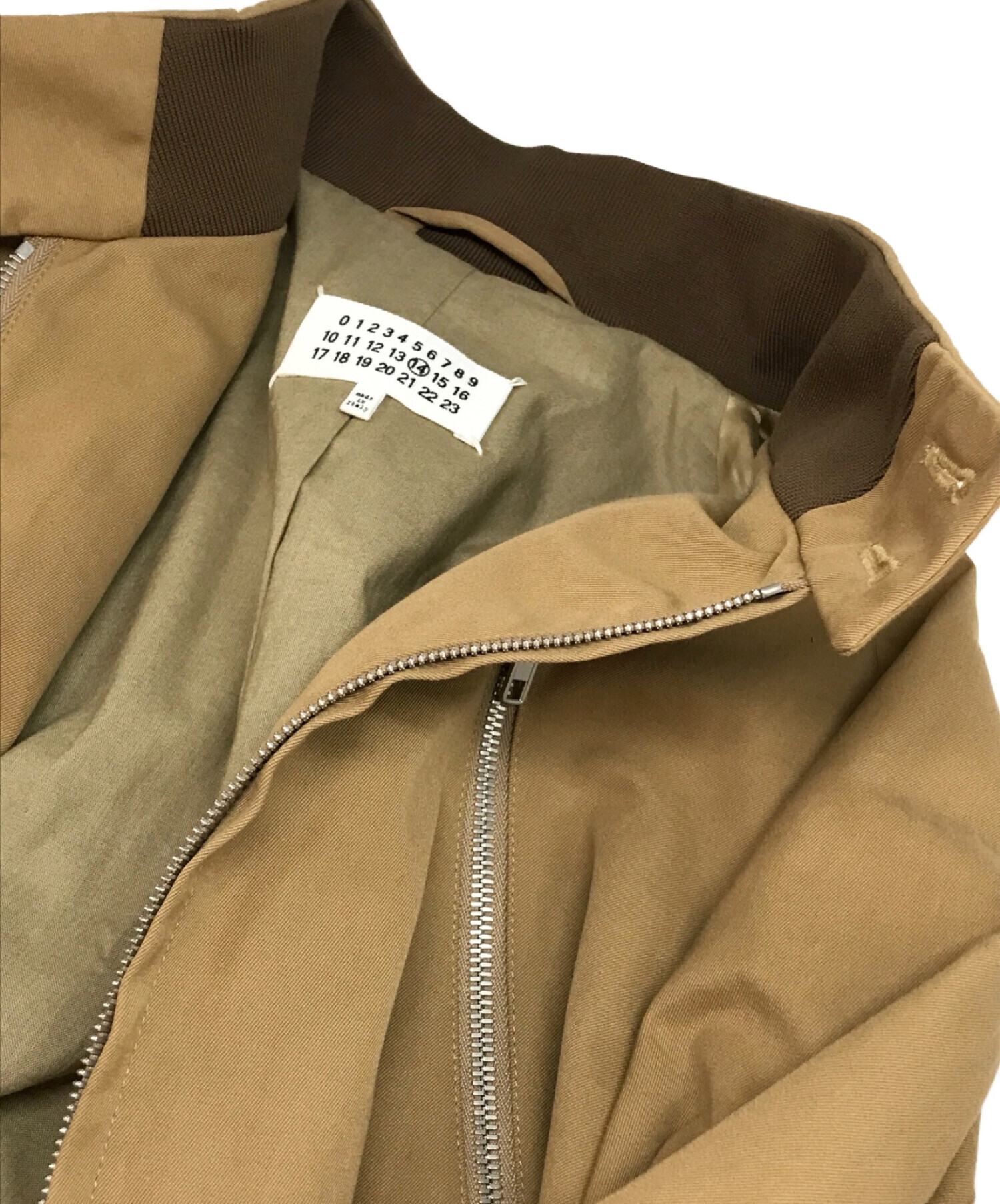 Maison Margiela (メゾンマルジェラ) 5ZIP BARACUTA JACKET/5ジップ バラキュータ ジャケット ブラウン  サイズ:SIZE　50