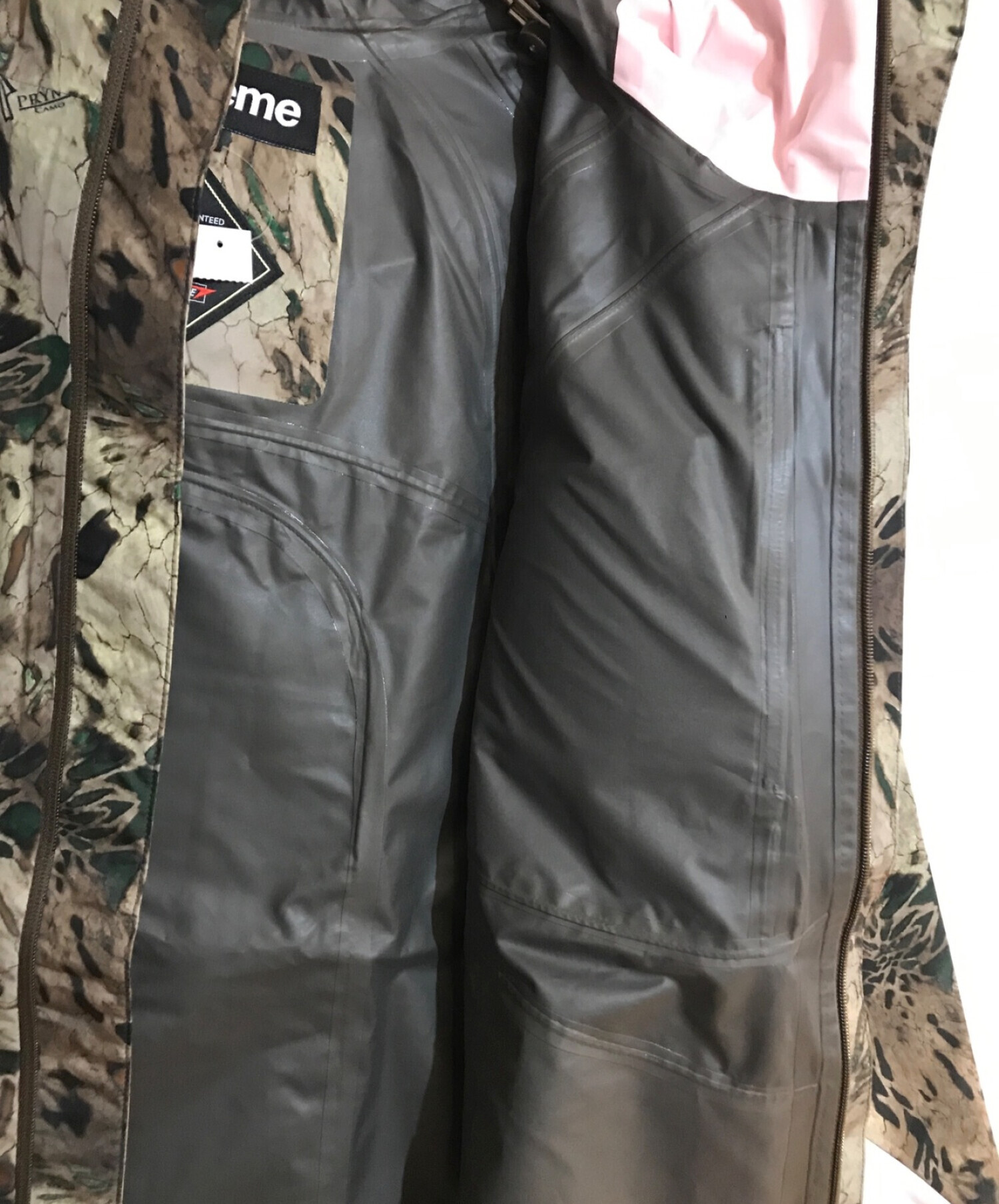 SUPREME (シュプリーム) GORE-TEX PACLITE JACKET 'BROWN PRYM1 CAMO'/ゴア-テックス パックライト  ジャケット カーキ サイズ:SIZE L