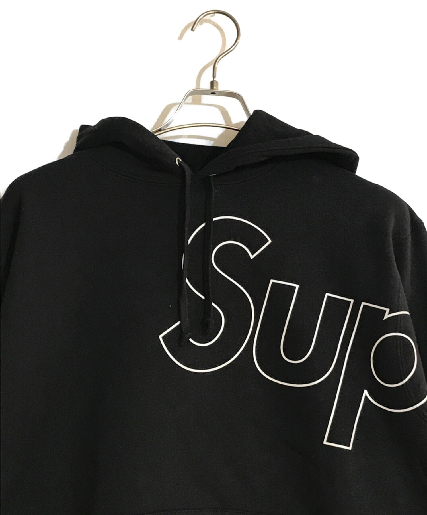 SUPREME (シュプリーム) Reflective Hooded Sweatshirt/リフレクション フード スウェットシャツ ブラック  サイズ:SIZE S