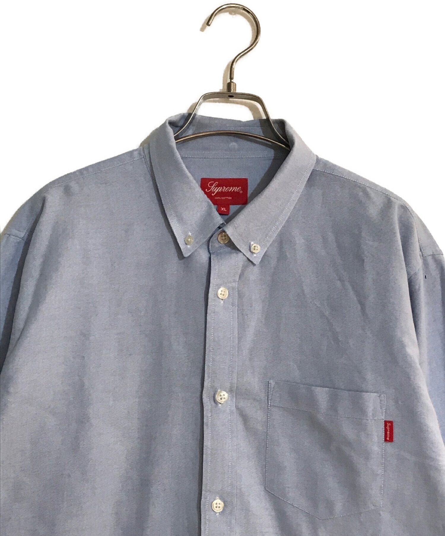 SUPREME (シュプリーム) L/S Oxford Shirt/L/S オックスフォード シャツ ブルー サイズ:XL