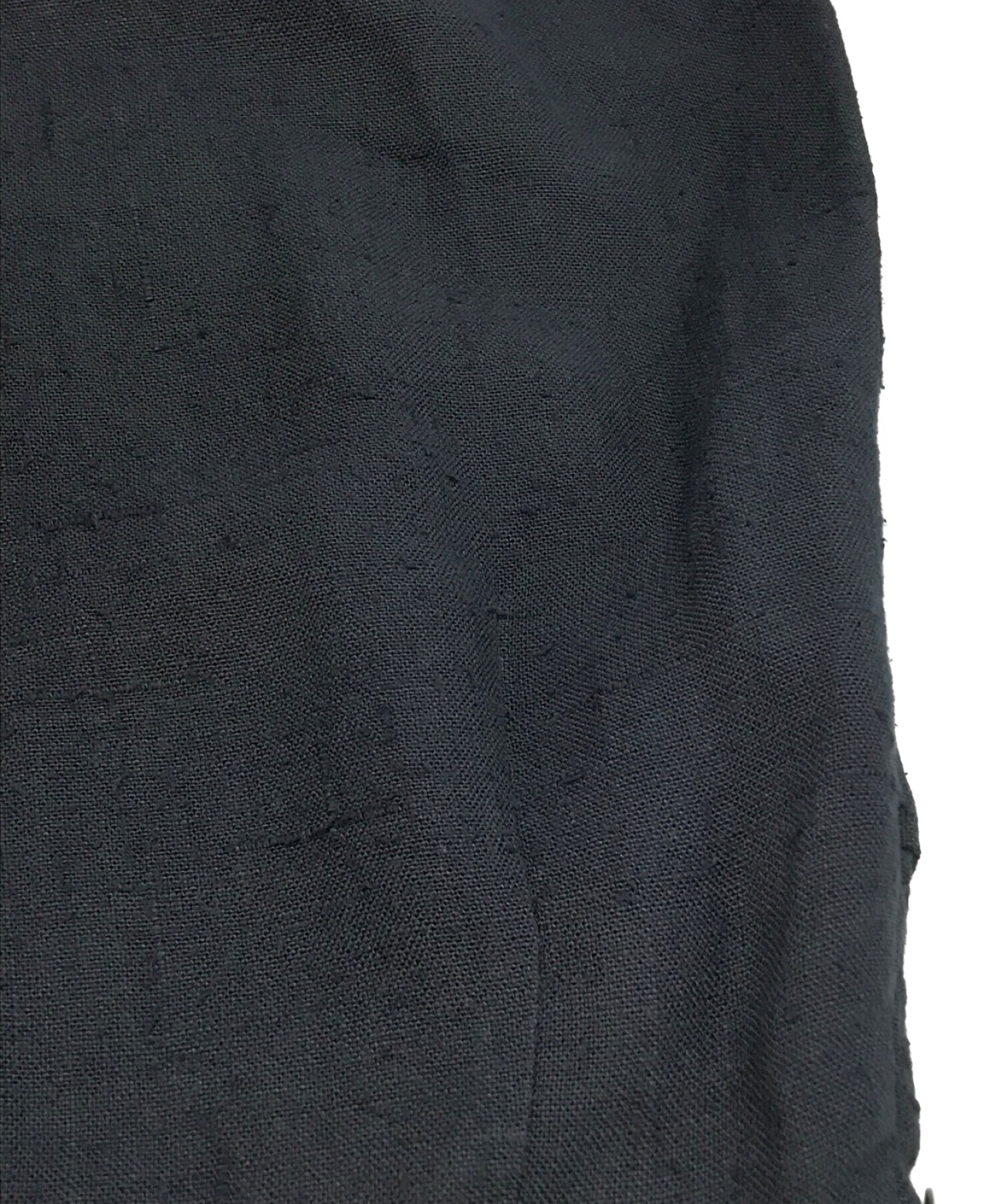 AURALEE (オーラリー) LINEN SILK SUMMER TWEED LONG SKIRT/リネン シルク サマー ツウィード ロング  スカート ネイビー サイズ:SIZE　101cm(W40)