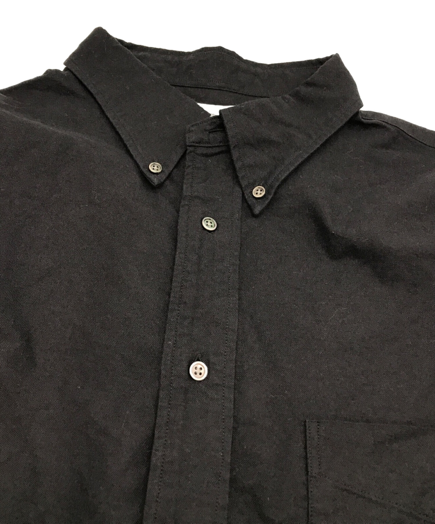 Graphpaper (グラフペーパー) OXFORD L/S B.D BOX SHIRT/オックスフォードロングスリーブボタンダウンシャツ ブラック  サイズ:3