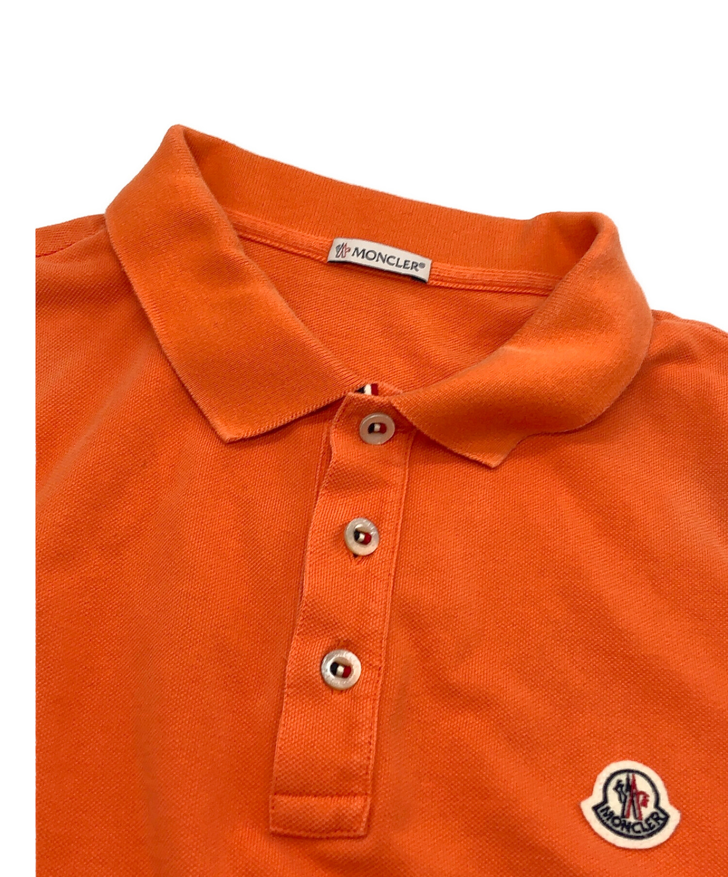 MONCLER (モンクレール) ポロシャツ オレンジ サイズ:SIZE XL
