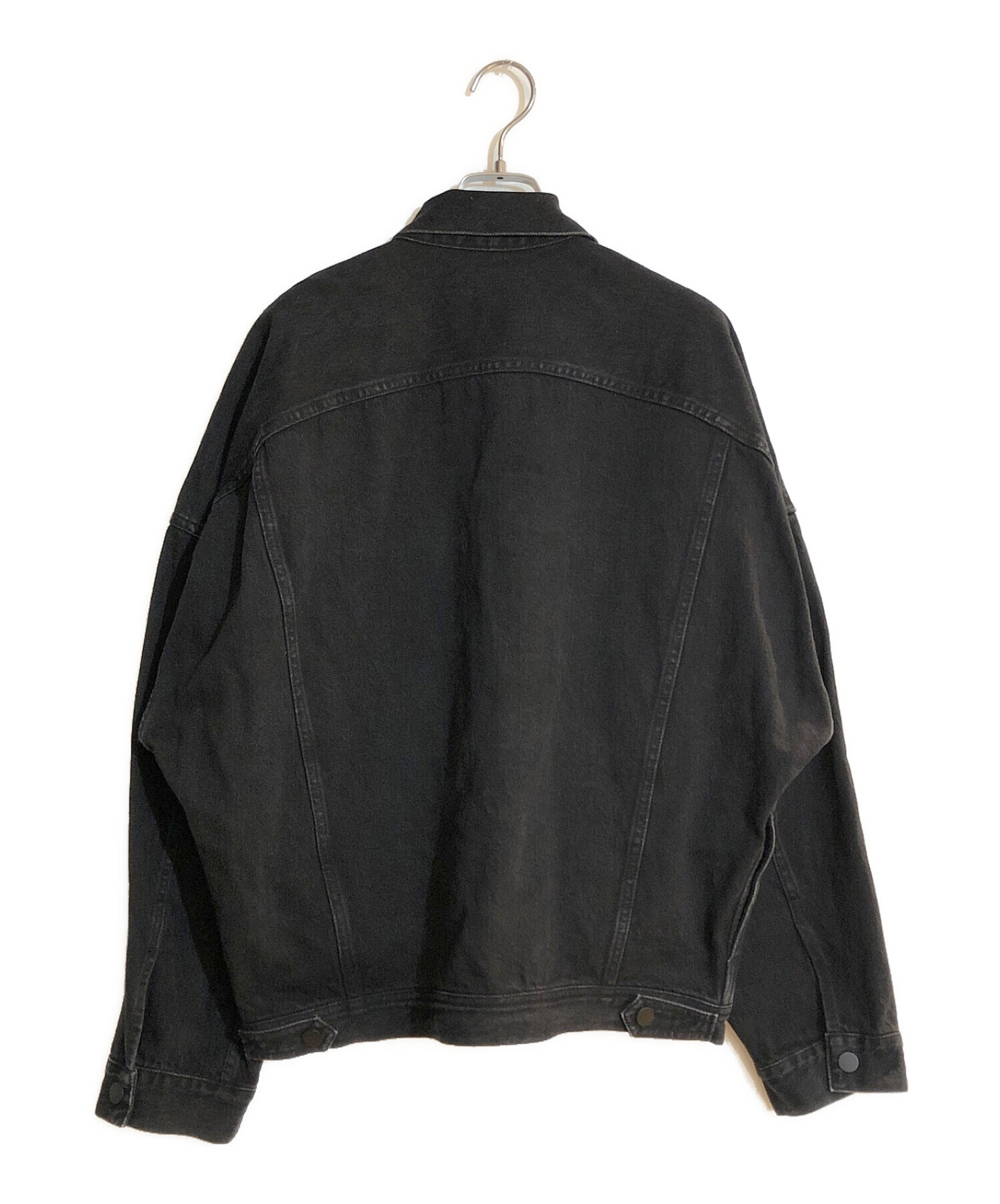 AP STUDIO (エーピーストゥディオ) ブラックオーバーサイズデニムジャケット ブラック サイズ:表記なし