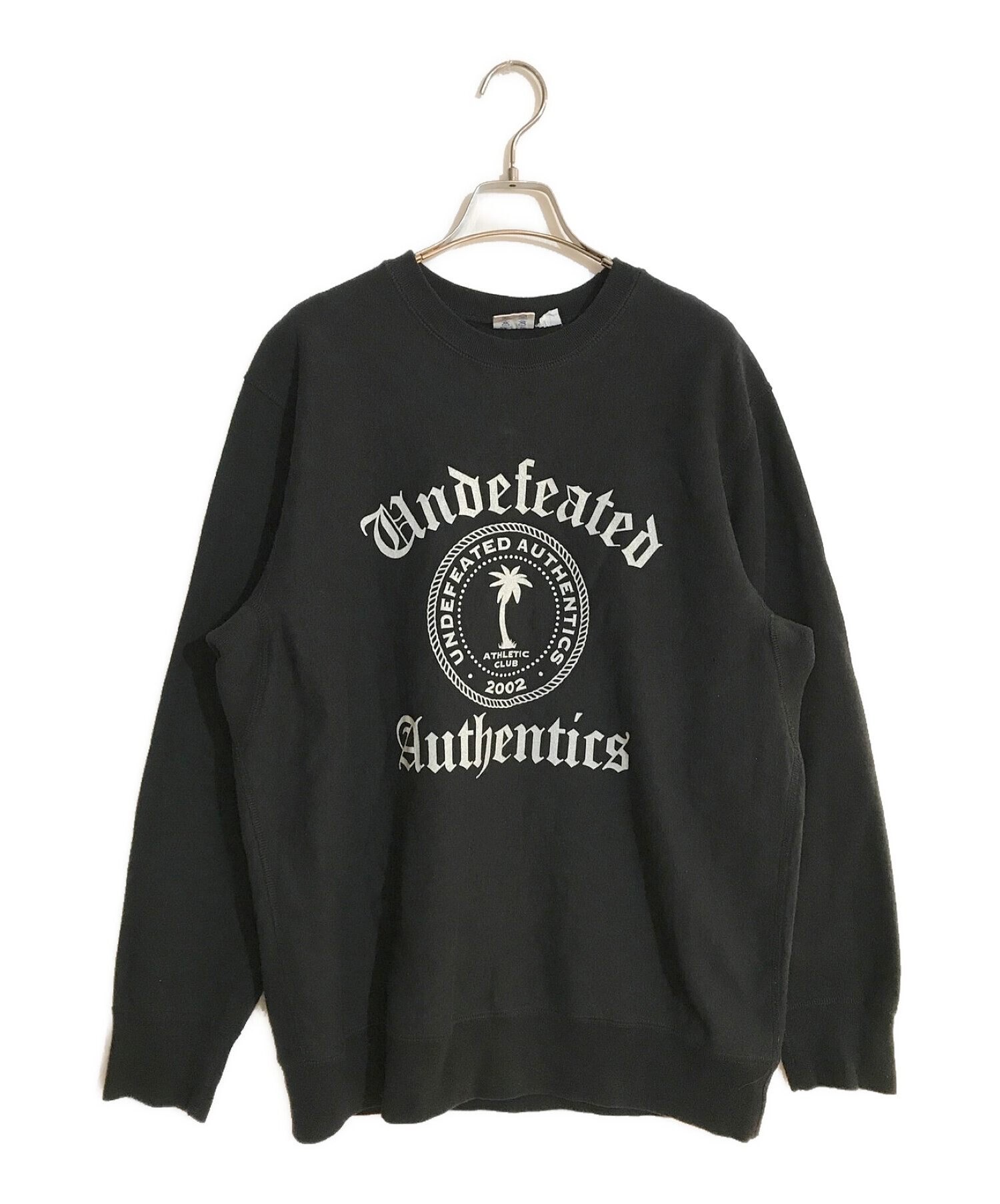 UNDEFEATED (アンディーフィーテッド) AUTHENTICS CREWNECKオ―センティッククルーネック ブラック サイズ:SIZE M