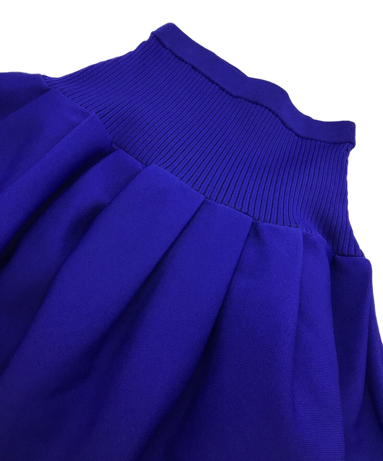 UN3D. (アンスリード) タックニットスカート ブルー サイズ:38