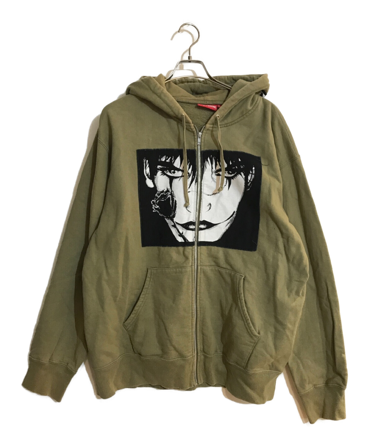 SUPREME (シュプリーム) the crow zip up hooded sweatshirt グリーン サイズ:XLarge