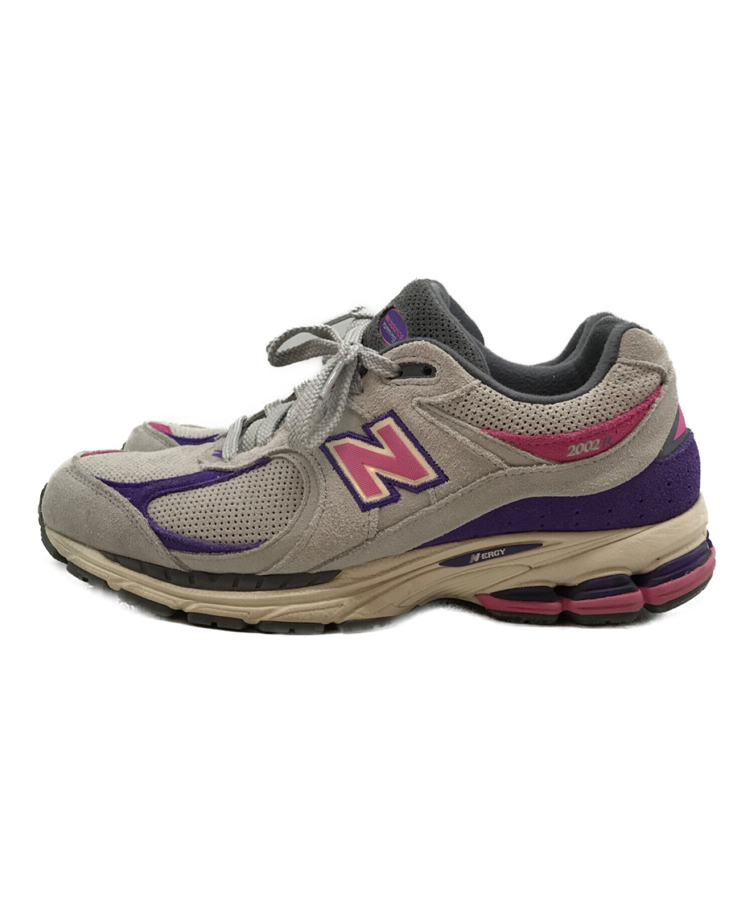 NEW BALANCE (ニューバランス) M2002RWB グレー×ピンク サイズ:26cm